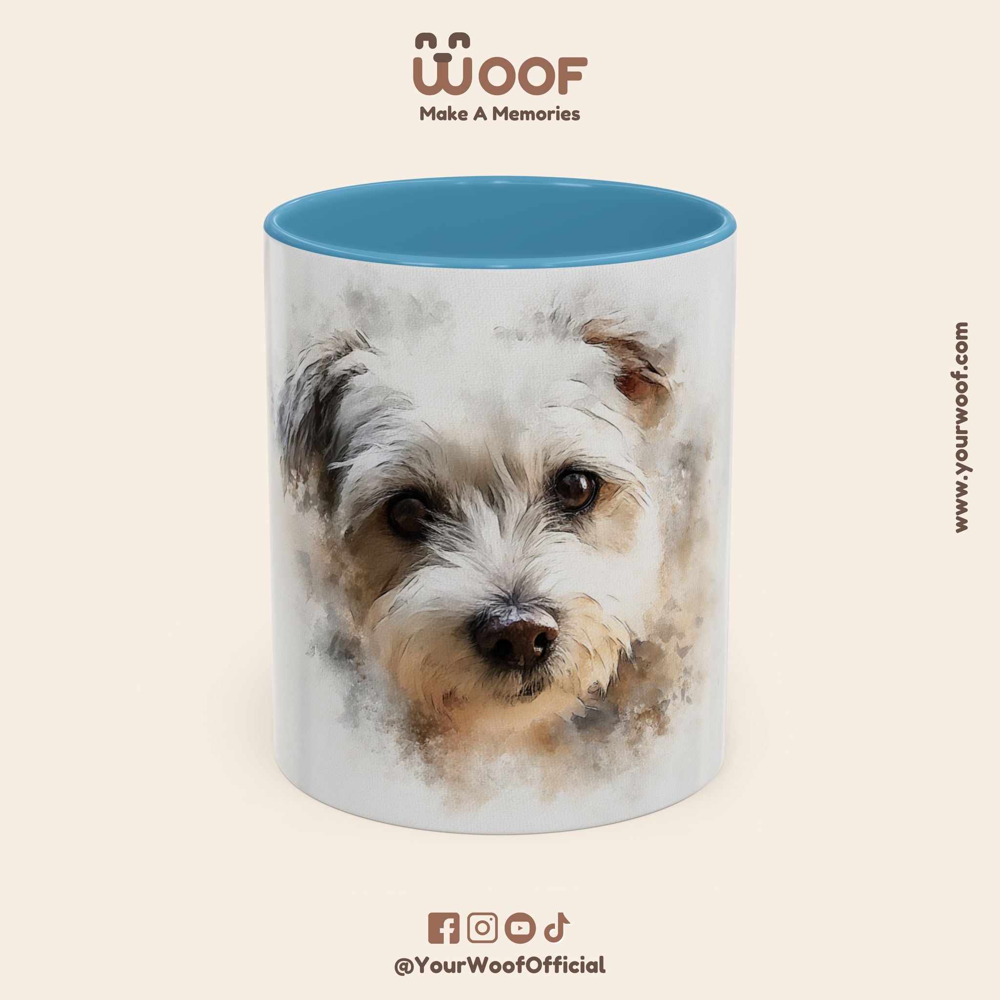 Dog Lover's Accent Coffee Mug | Perfect Gift for Pet Owners, Dog-Themed Home Decor, Birthday, Christmas, Adoption Celebration