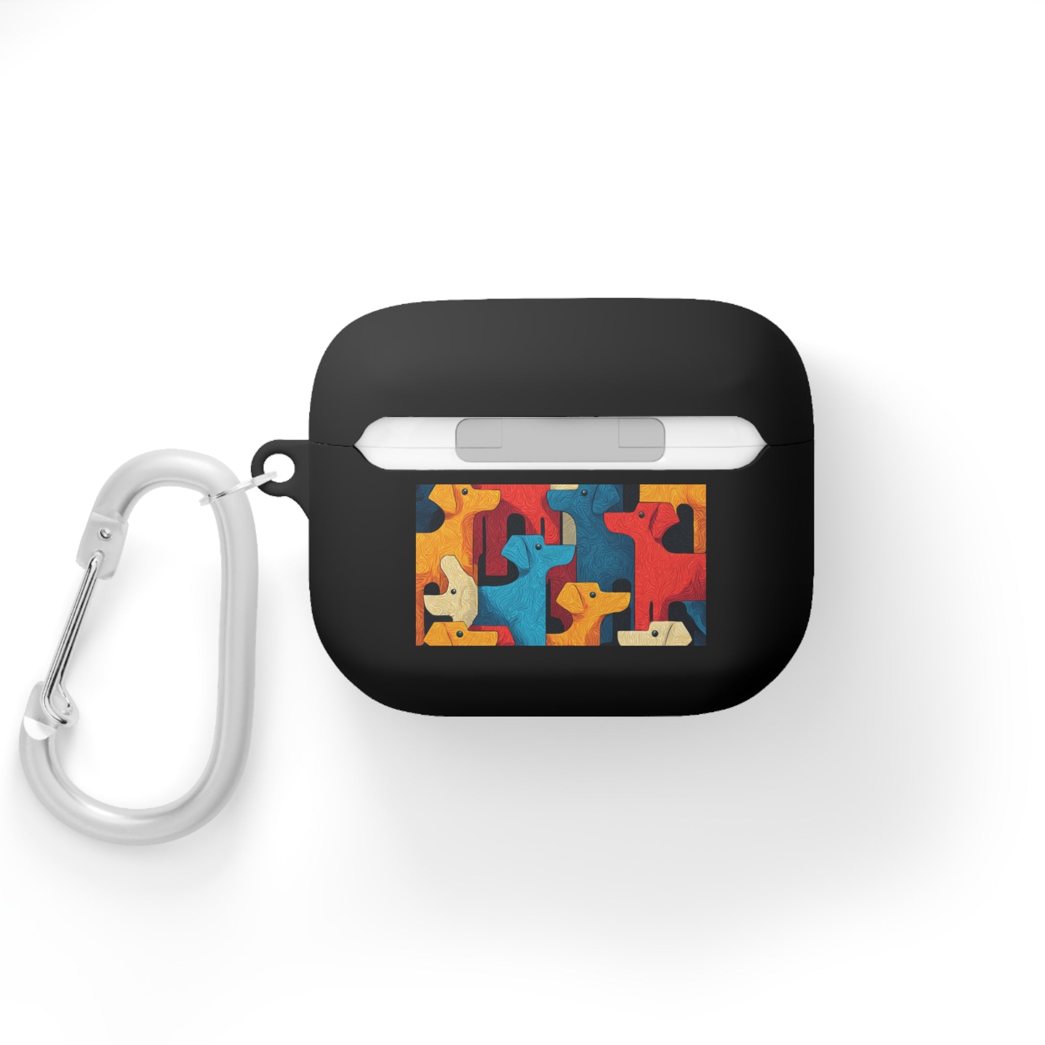 Colorful Dog Pattern AirPods Case Cover - Fun & Functional