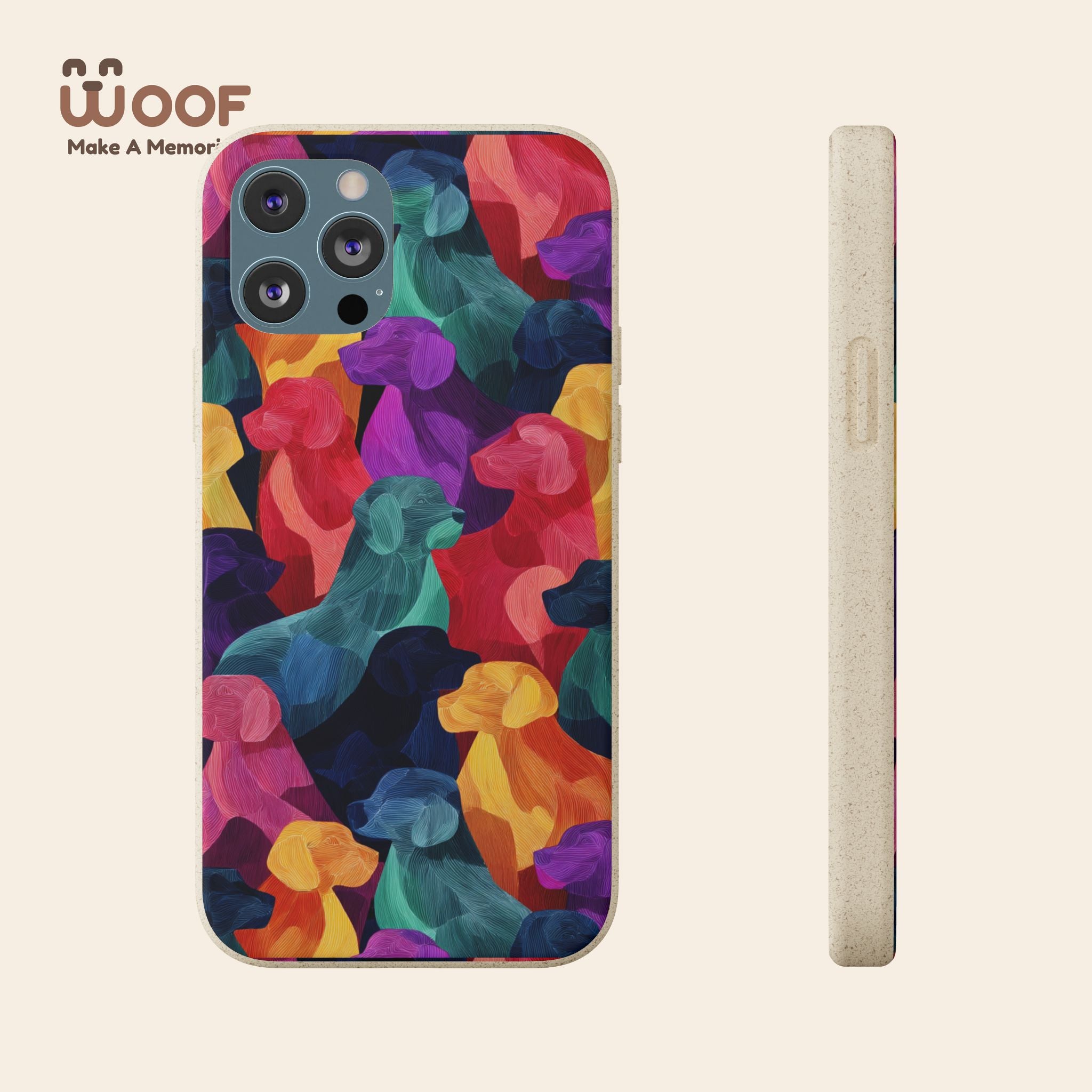 Colorful Dog-Themed Biodegradable Phone Cases, Eco-friendly Gifts for Pet Lovers, Sustainable Accessories for Everyday Use, Dog Lover [...]