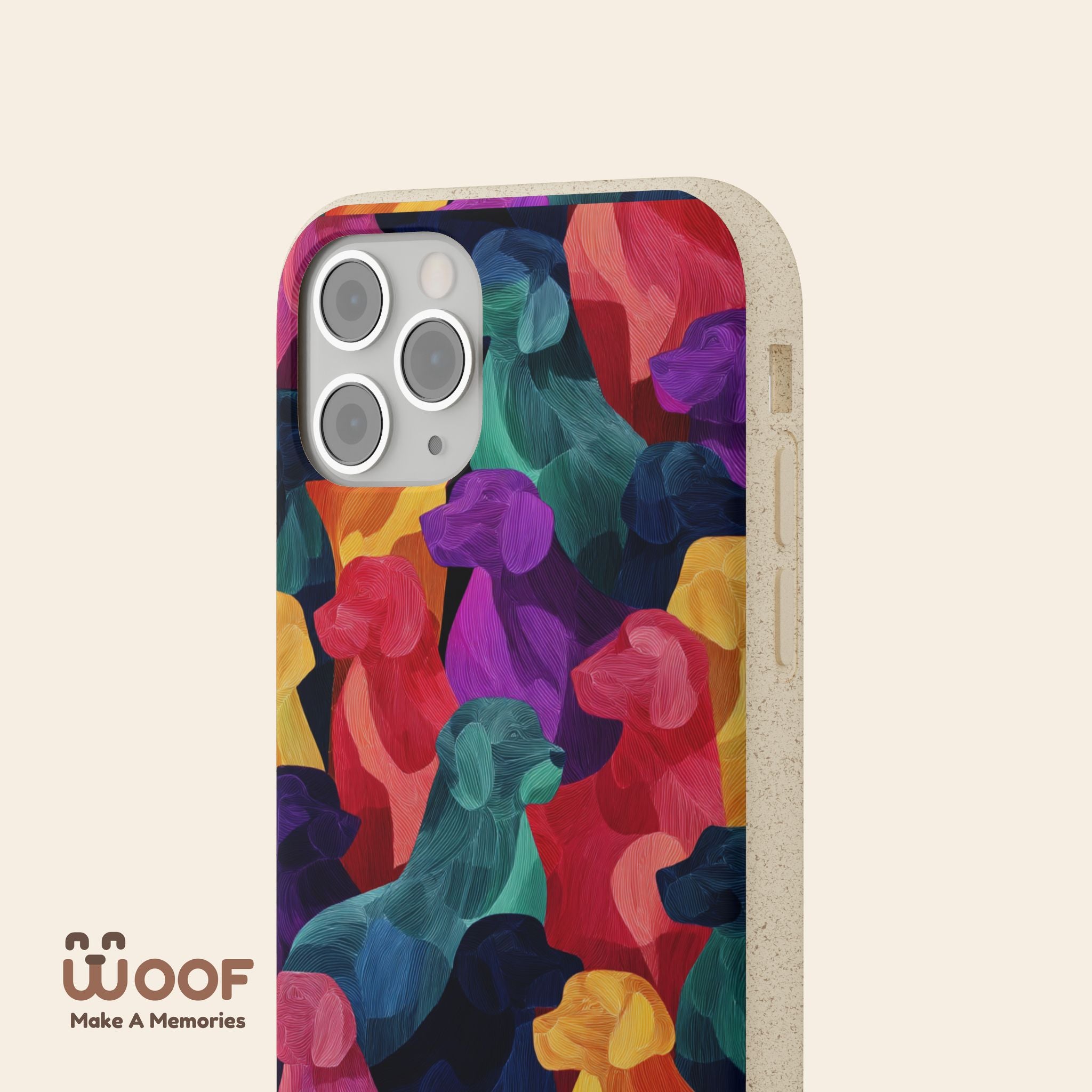 Colorful Dog-Themed Biodegradable Phone Cases, Eco-friendly Gifts for Pet Lovers, Sustainable Accessories for Everyday Use, Dog Lover [...]