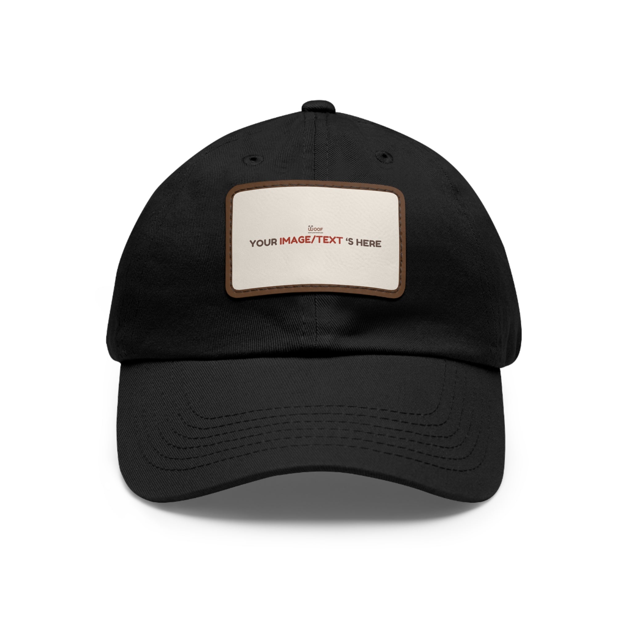 Custom Leather Patch Dad Hat, Personalized Cap, Gift for Dad, Casual Style, Outdoor Accessory, Unique Father's Day Gift