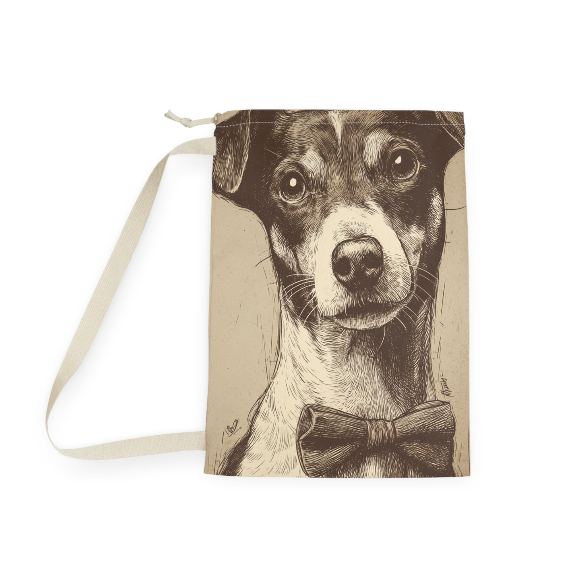 Stylish Dog Pattern Laundry Bag, Pet Lover Gift, Home Organization, Cute Storage, Modern Decor, Customizable Design