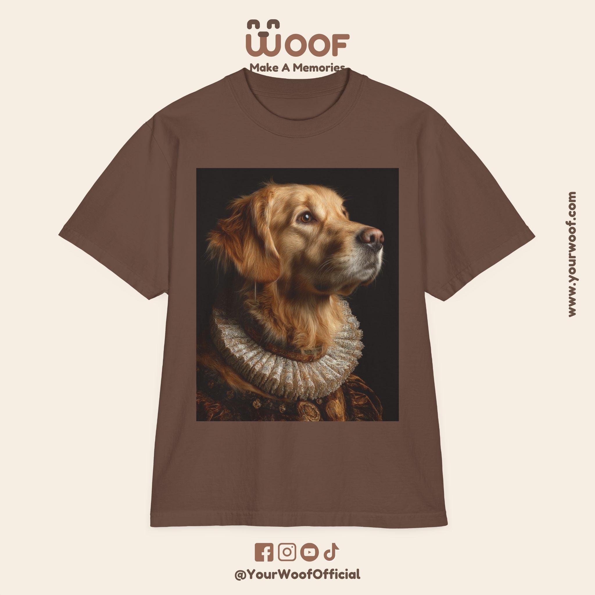 Golden Retriever Art T-Shirt - Pet Lover Gift, Dog Mom Tee, Animal Lover Apparel, Unique Dog Shirt, Unisex Casual Top