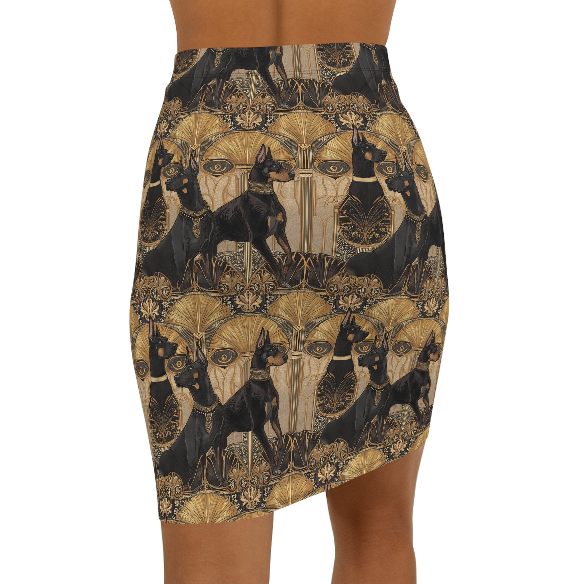 Elegant Women's Mid-Waist Pencil Skirt with Artistic Cat Design, Stylish Pencil Skirt, Fashionable Office Wear, Unique Skirt for Cat [...]