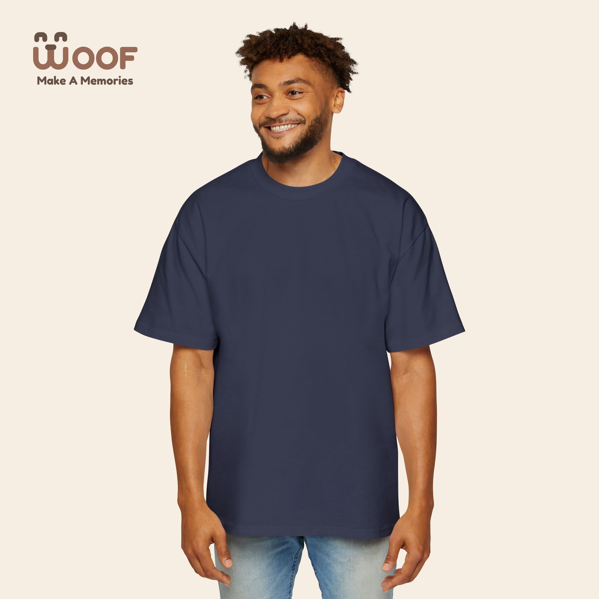 Men's Heavy Oversized Dog Graphic Tee, Cool Casual Wear, Pet Lover Gift, Dog Meme Lover Shirt, Oversized Fashion Tee, Gift for Dog Owners