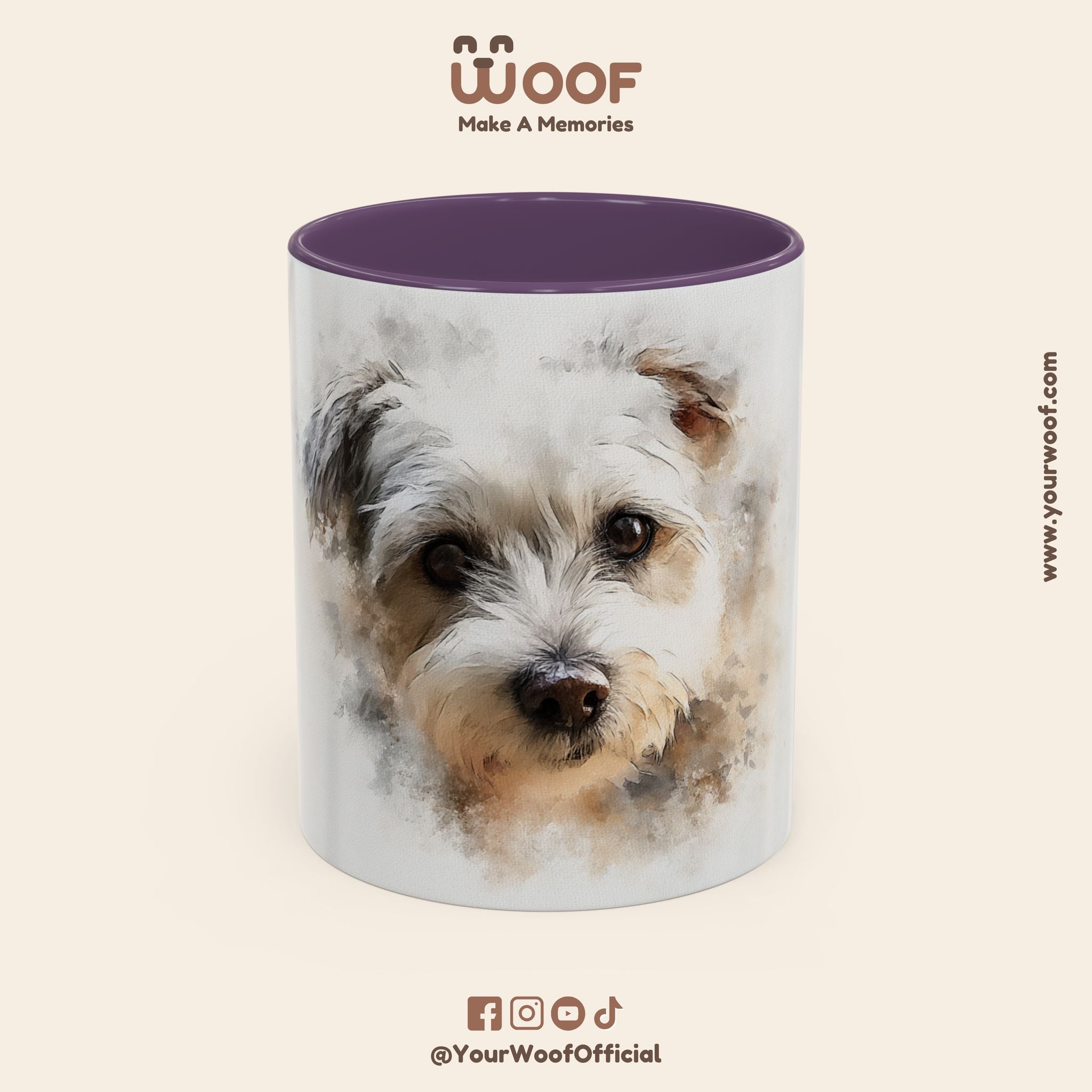 Dog Lover's Accent Coffee Mug | Perfect Gift for Pet Owners, Dog-Themed Home Decor, Birthday, Christmas, Adoption Celebration