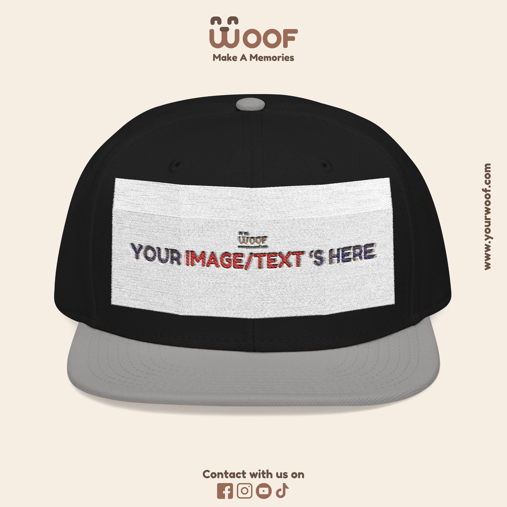 Custom Embroidered Snapback Hat, Personalized Cap, Unique Gifts, Dad Hat, Fashion Accessory, Customized Headwear