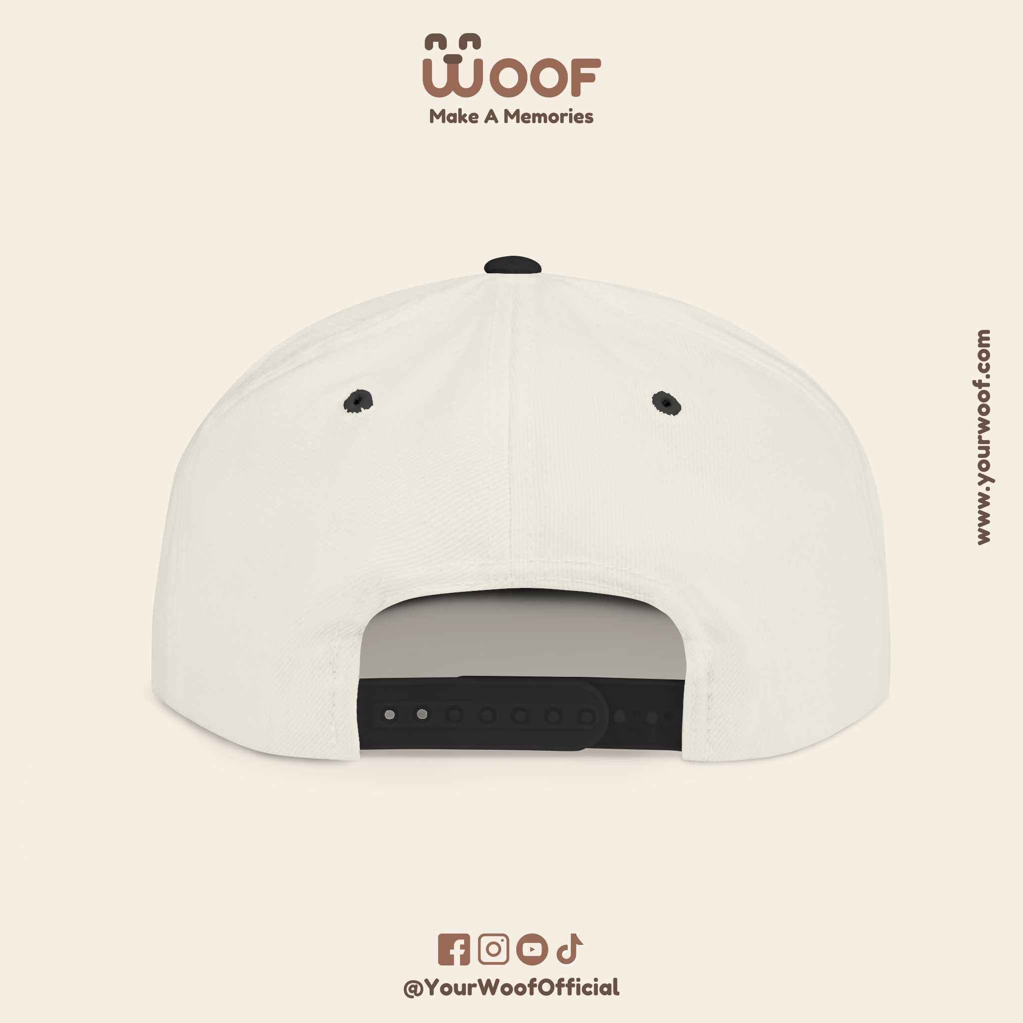 Dog Lover Flat Bill Snapback Hat, Casual Cap for Pet Owners, Dog Gift, Adjustable Hat, Fashion Accessory for Animal Lovers