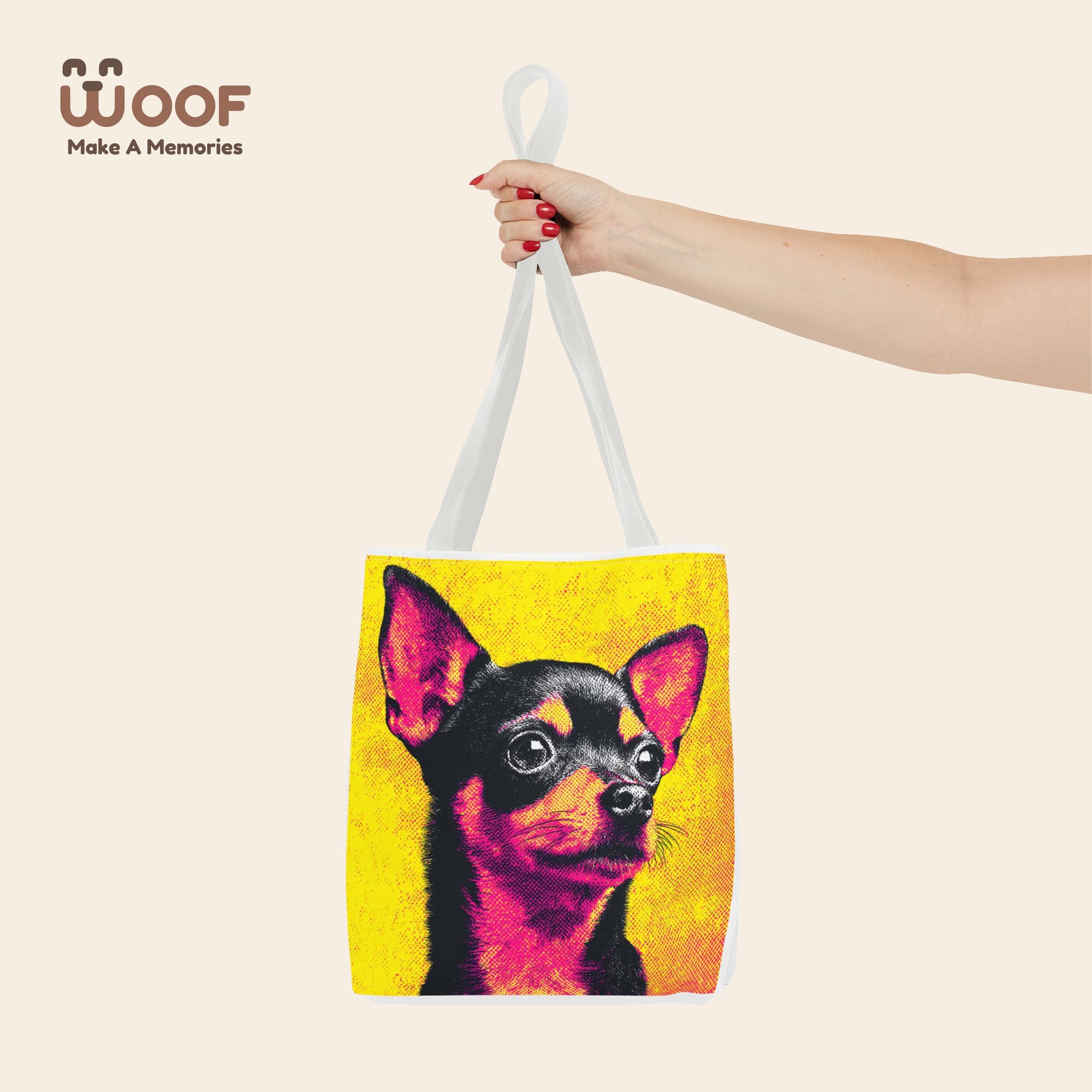 Vibrant Chihuahua Tote Bag - Colorful Pet Lover's Accessory