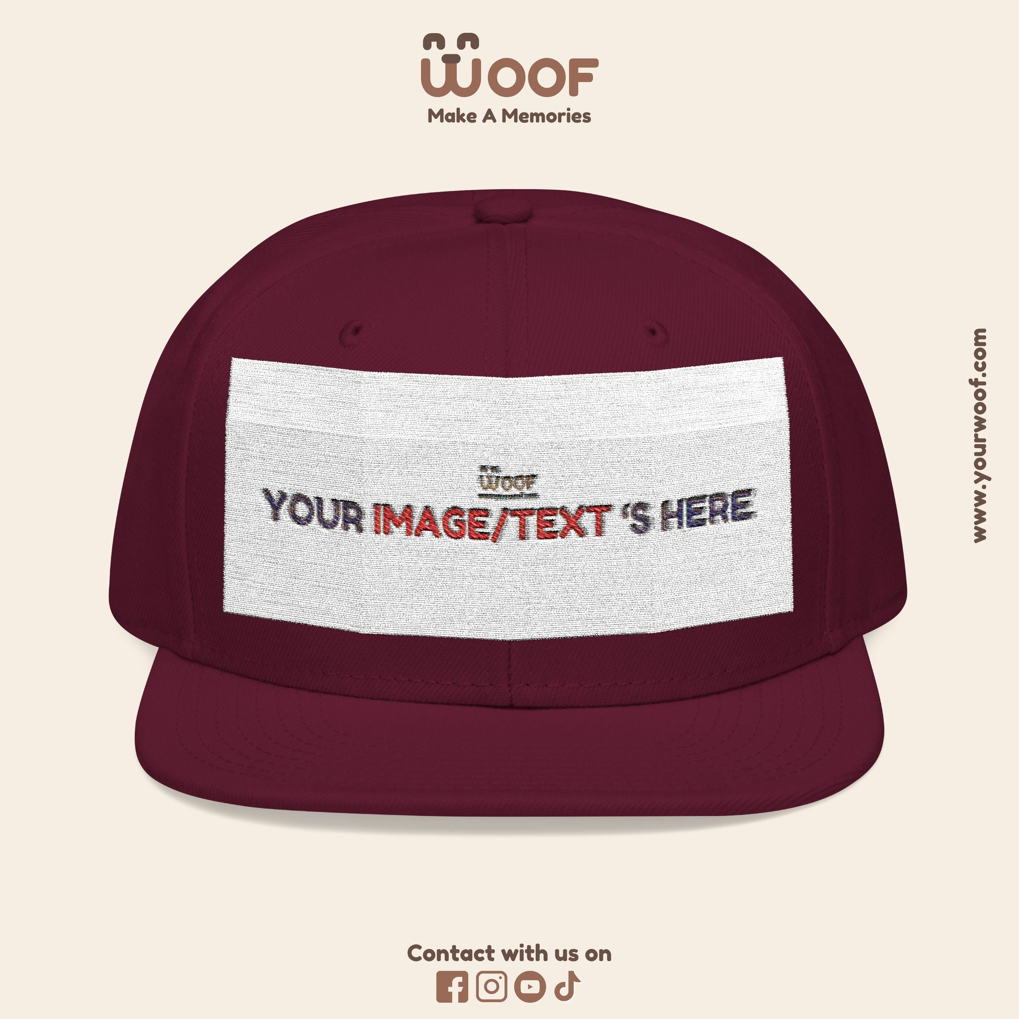Custom Embroidered Snapback Hat, Personalized Cap, Unique Gifts, Dad Hat, Fashion Accessory, Customized Headwear