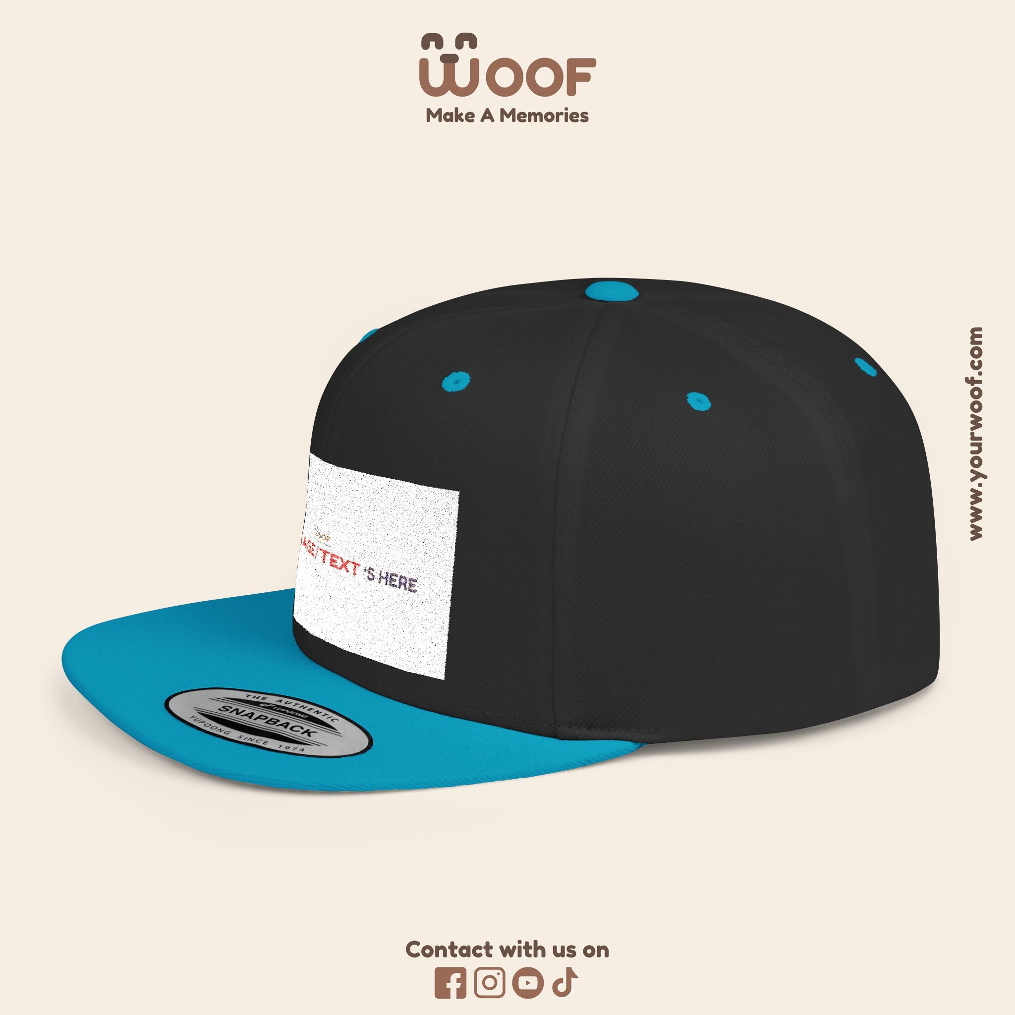 Stylish Flat Bill Snapback Hat, Custom Cap, Trendy Streetwear, Gift for Him/Her, Perfect for Events & Fashion Lovers