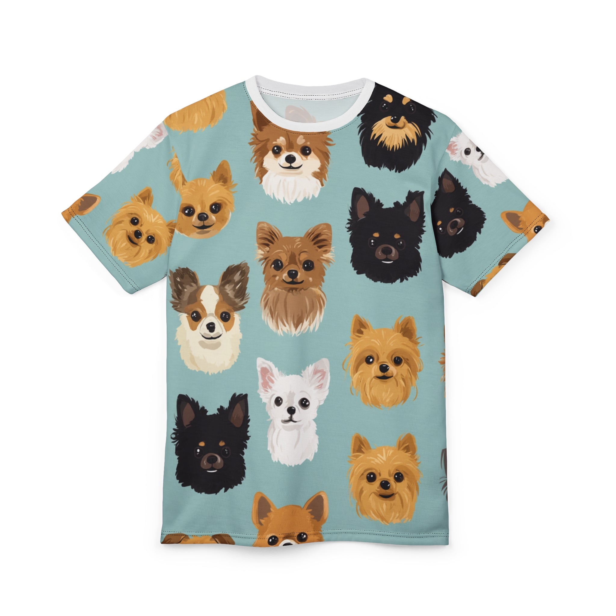 Cute Dog Print Unisex Tee, Pet Lover Shirt, Animal Lover Gift, Fun Graphic Tee, Dog-Themed Apparel