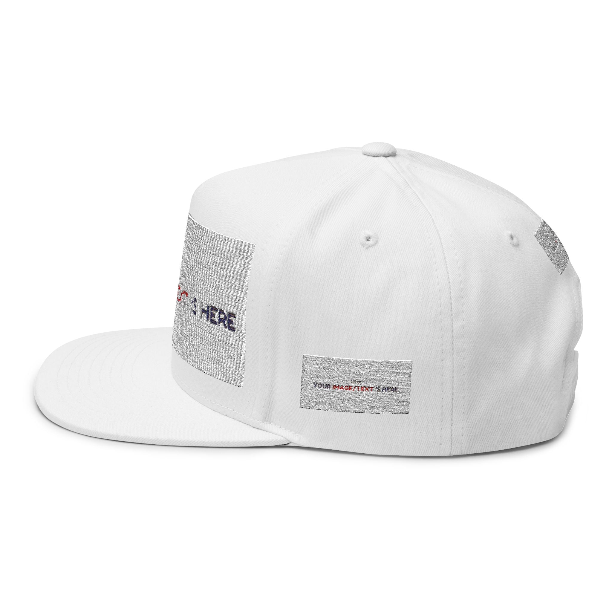 Custom Embroidered Flat Bill Cap | Personalize Your Style | Perfect Gift for Holidays, Sports, and Events | Stylish Headwear