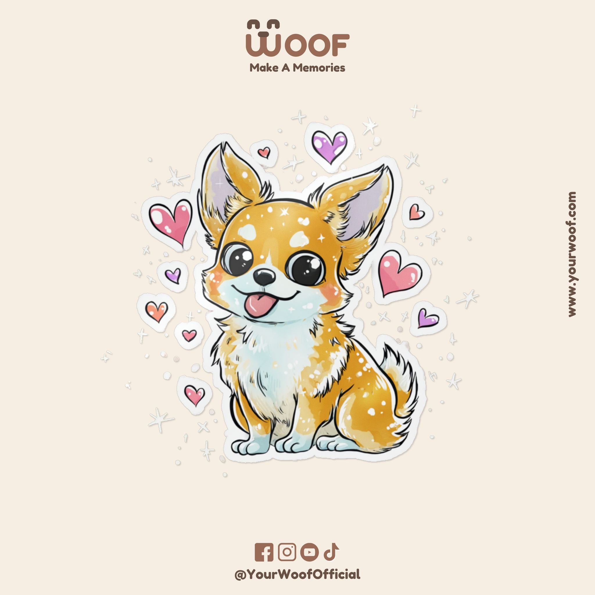 Cute Corgi Die-Cut Stickers - Loveable Dog Decor for Pet Lovers