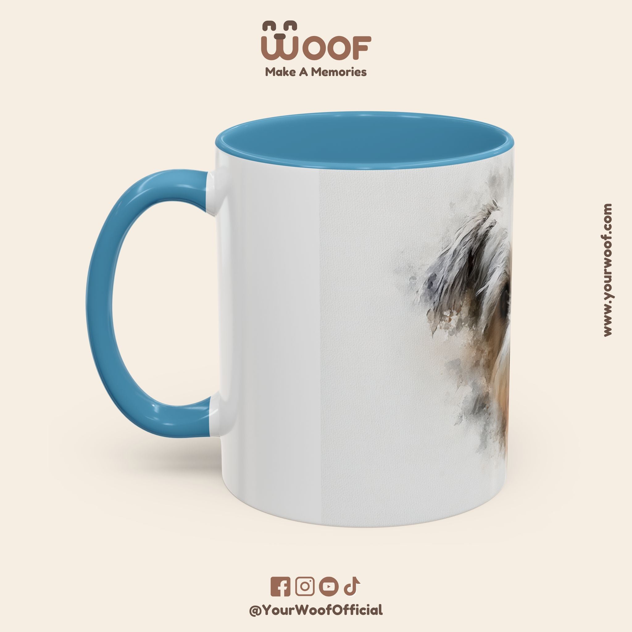 Dog Lover's Accent Coffee Mug | Perfect Gift for Pet Owners, Dog-Themed Home Decor, Birthday, Christmas, Adoption Celebration