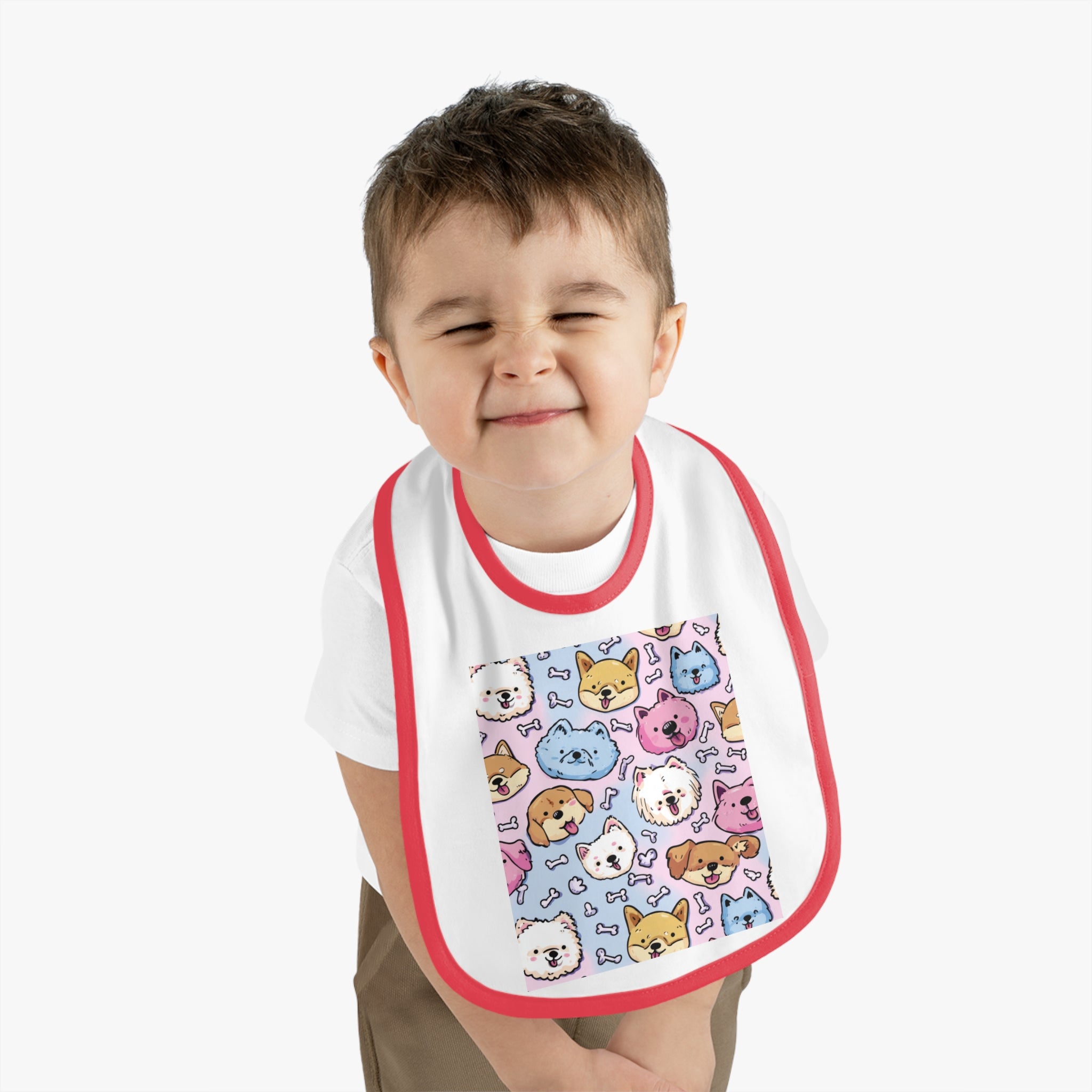 Cute Pet Pattern Baby Bib, Dog and Cat Design, Ideal Baby Shower Gift, Toddler Feeding Accessories, Fun Party Bibs
