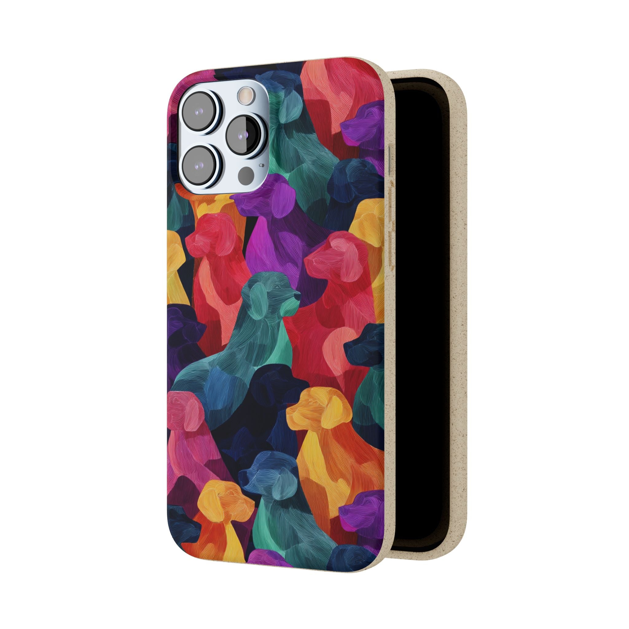 Colorful Dog-Themed Biodegradable Phone Cases, Eco-friendly Gifts for Pet Lovers, Sustainable Accessories for Everyday Use, Dog Lover [...]