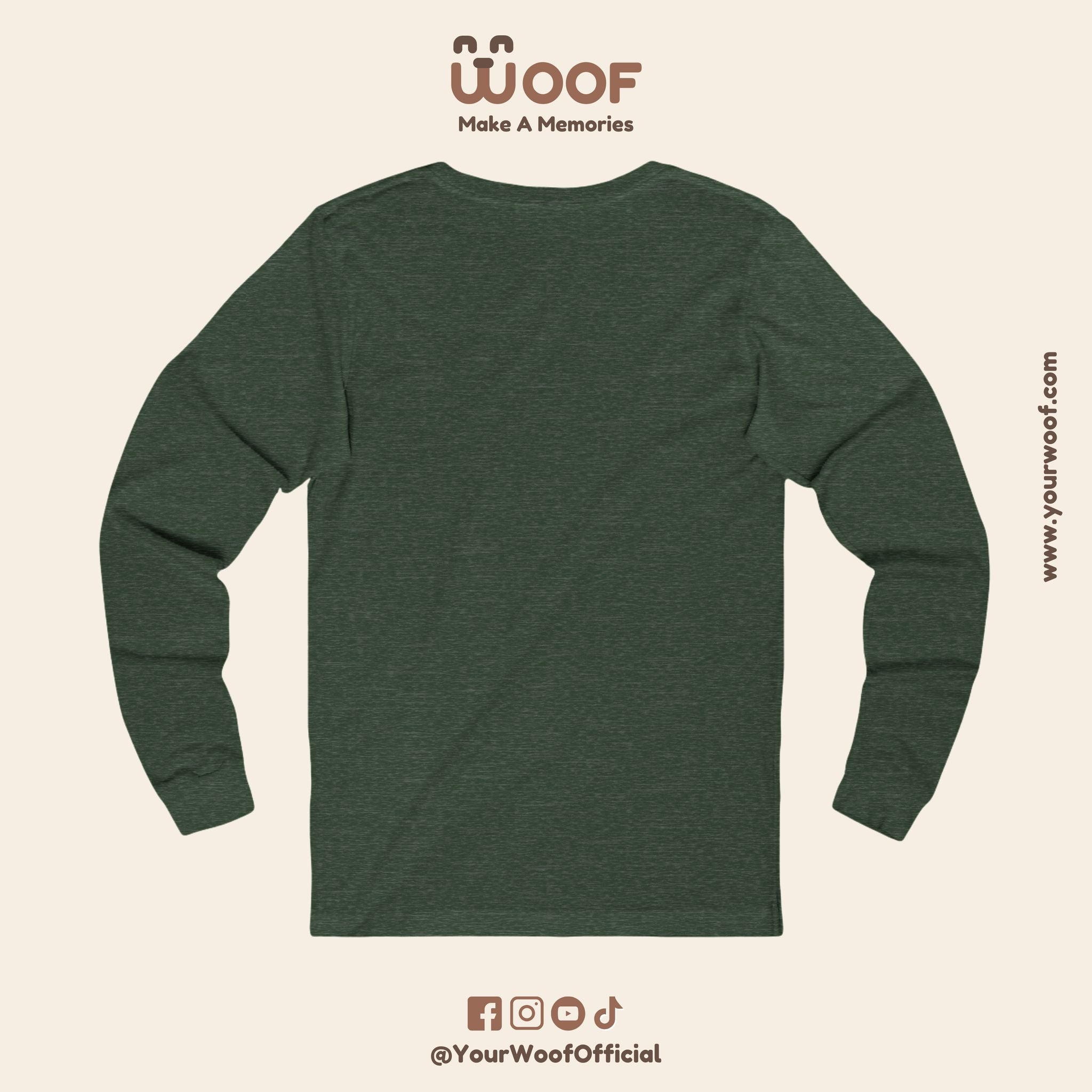 Dog Lover Long Sleeve Tee, Pet Apparel, Gift for Dog Owners, Animal Art Shirt, Casual Wear, Unique Dog Design