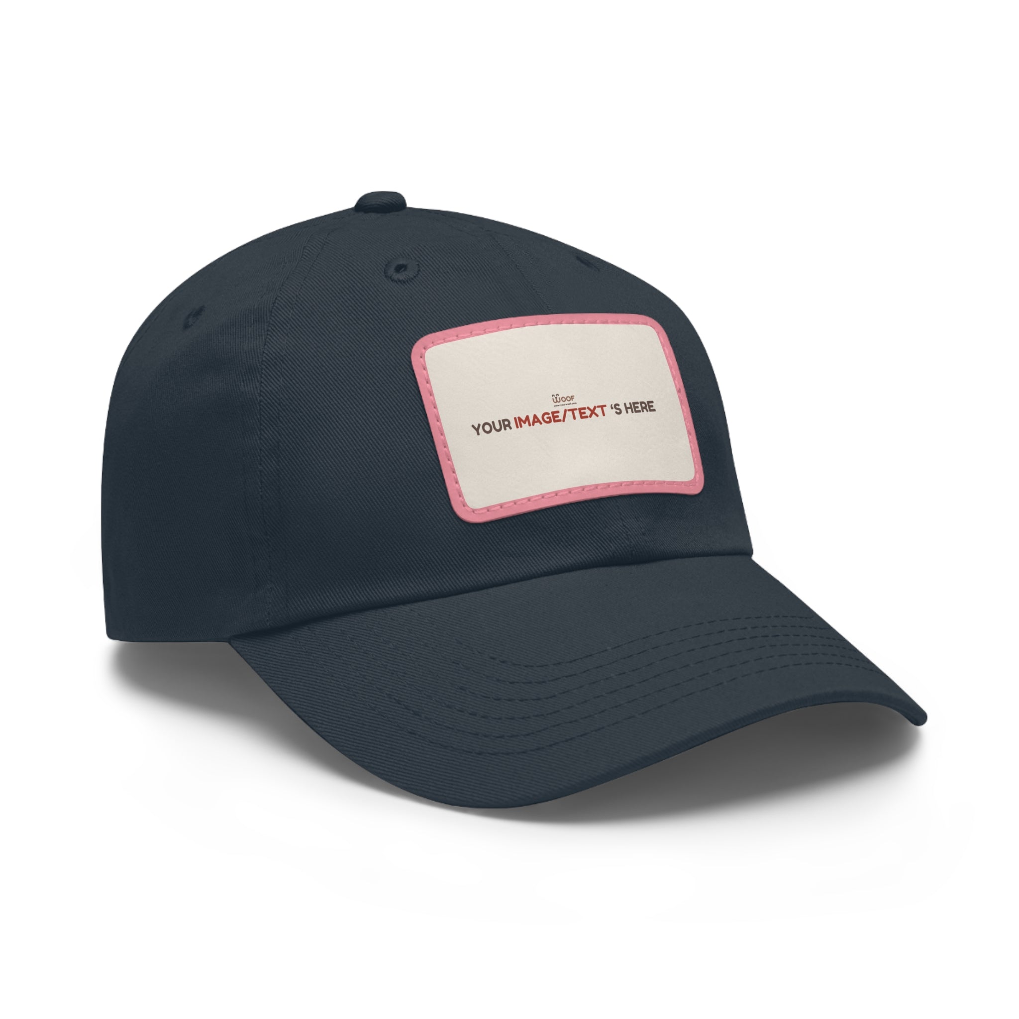 Custom Leather Patch Dad Hat, Personalized Cap, Gift for Dad, Casual Style, Outdoor Accessory, Unique Father's Day Gift