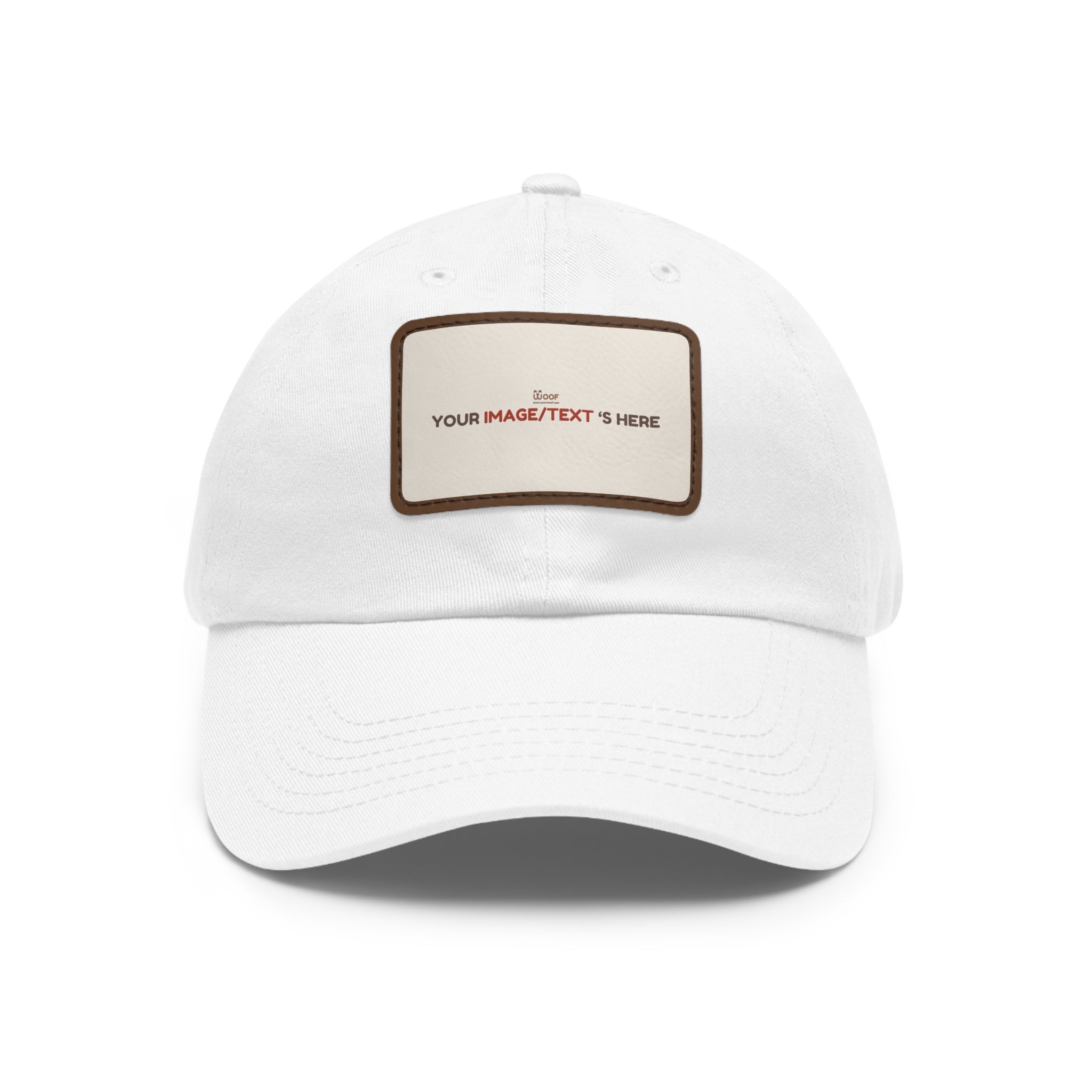 Custom Leather Patch Dad Hat, Personalized Cap, Gift for Dad, Casual Style, Outdoor Accessory, Unique Father's Day Gift