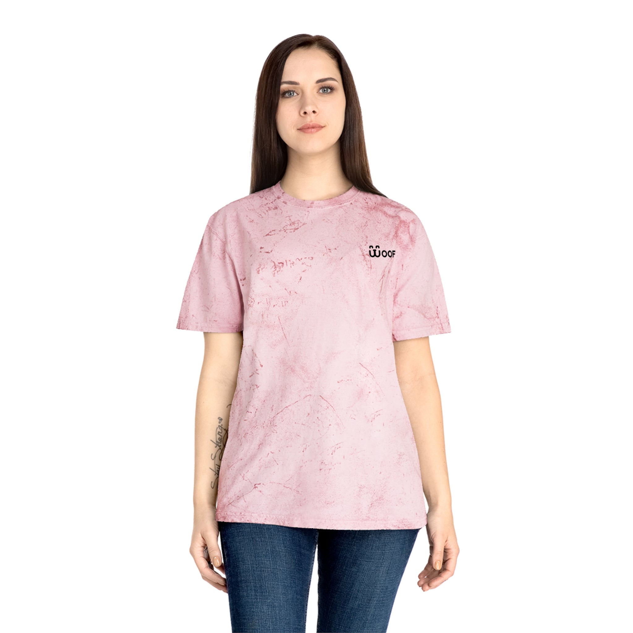 Unisex Color Blast Dog Lover T-Shirt | Woof Graphic Tee, Pet Owner Gift, Casual Wear, Summer Fashion, Animal Lover Shirt
