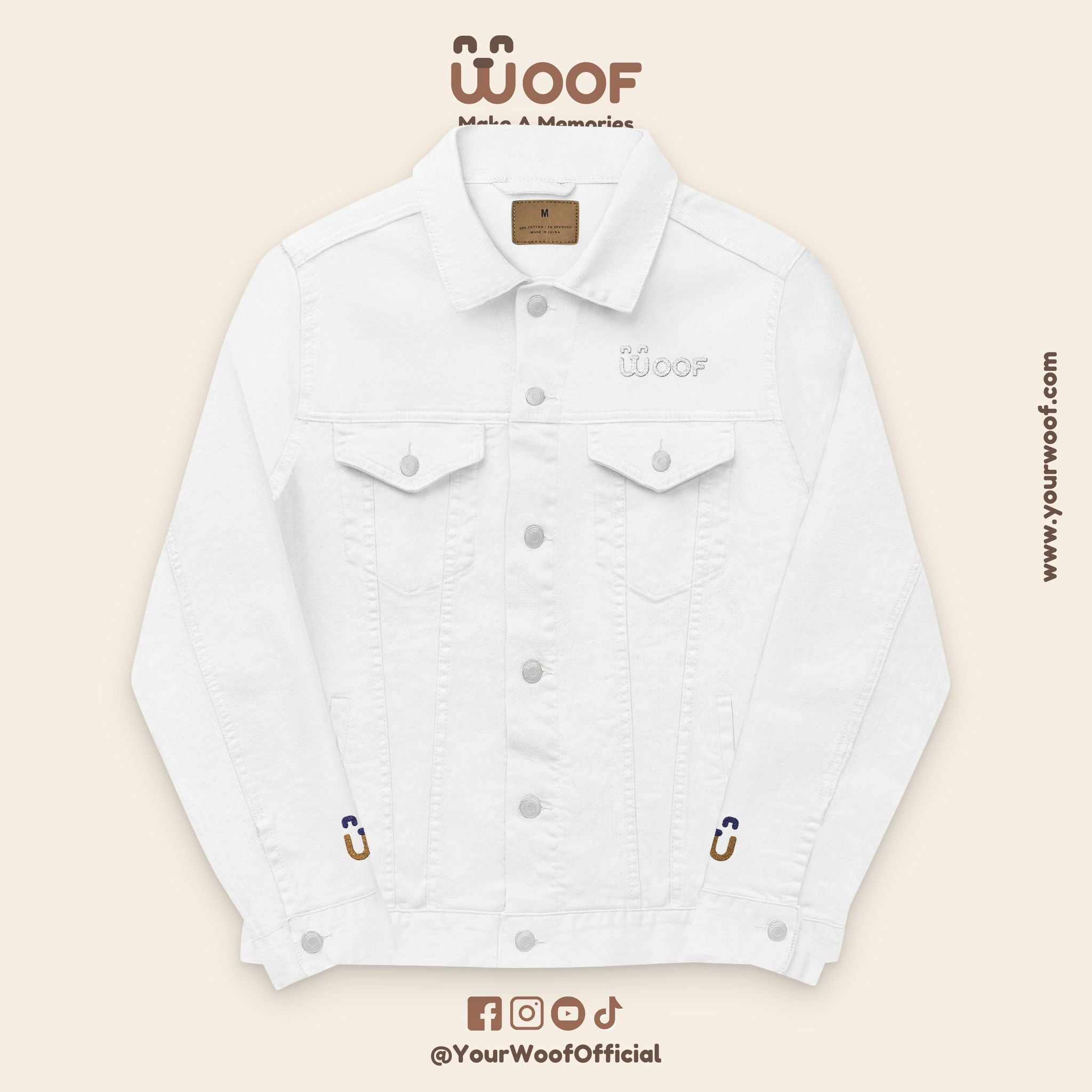 Stylish Unisex Embroidered Denim Jacket, Casual Wear, Gift for Dog Lovers, Trendy Outerwear, Vintage Style, Doggy Mom/ Dad Jacket