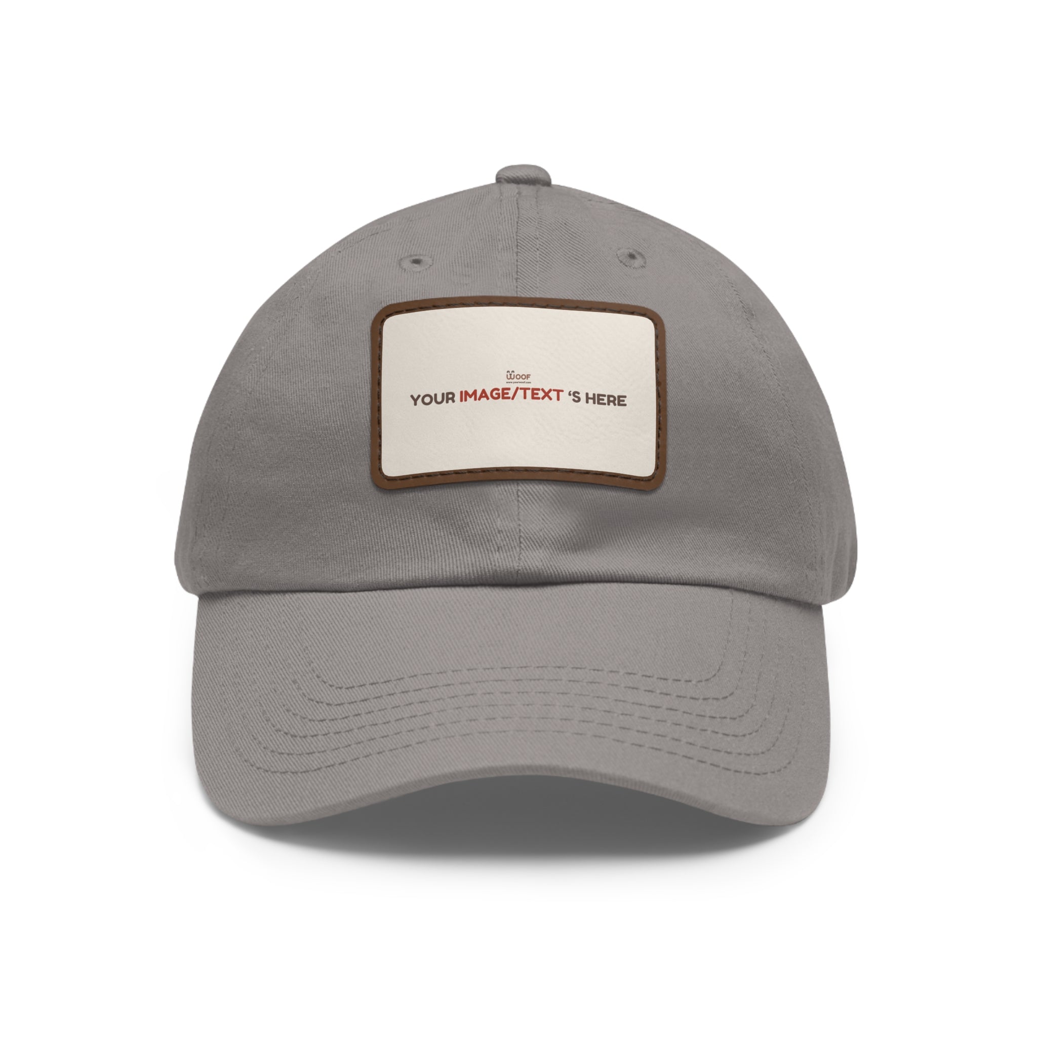 Custom Leather Patch Dad Hat, Personalized Cap, Gift for Dad, Casual Style, Outdoor Accessory, Unique Father's Day Gift