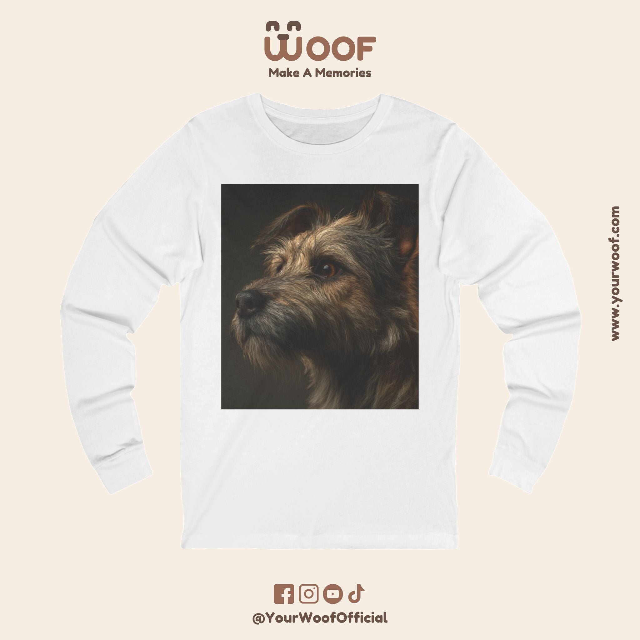 Dog Lover Long Sleeve Tee, Pet Apparel, Gift for Dog Owners, Animal Art Shirt, Casual Wear, Unique Dog Design