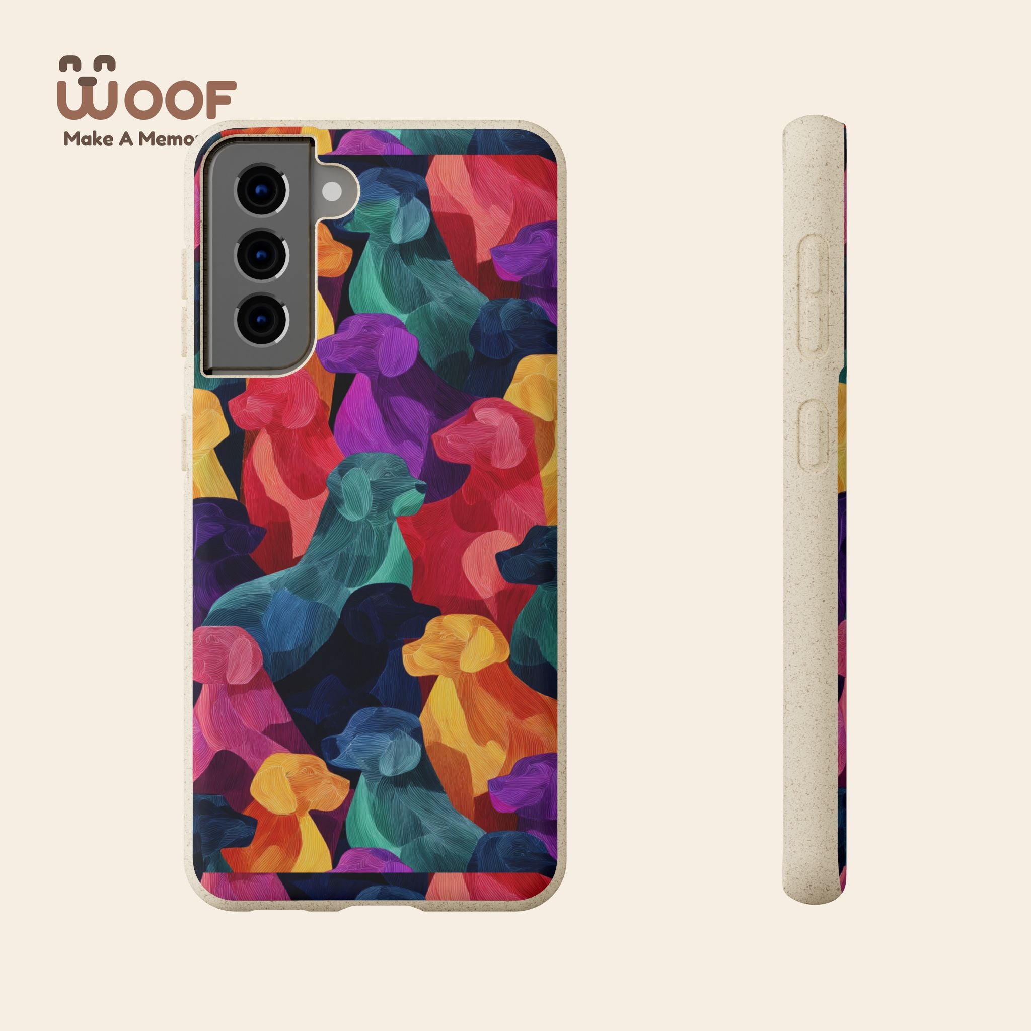 Colorful Dog-Themed Biodegradable Phone Cases, Eco-friendly Gifts for Pet Lovers, Sustainable Accessories for Everyday Use, Dog Lover [...]