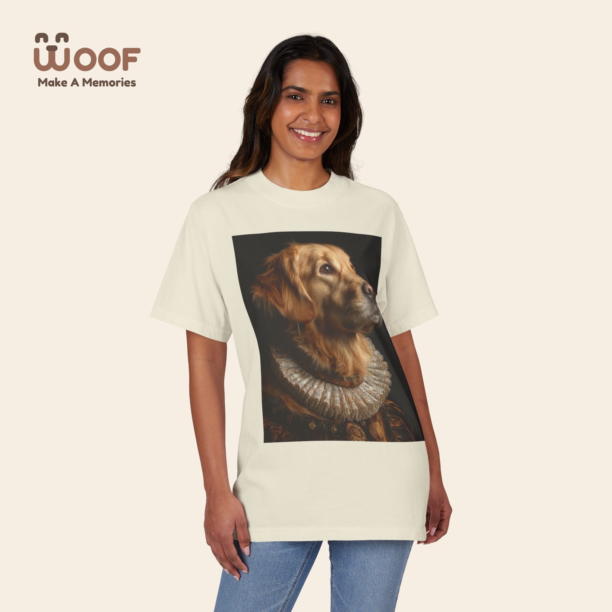 Golden Retriever Art T-Shirt - Pet Lover Gift, Dog Mom Tee, Animal Lover Apparel, Unique Dog Shirt, Unisex Casual Top