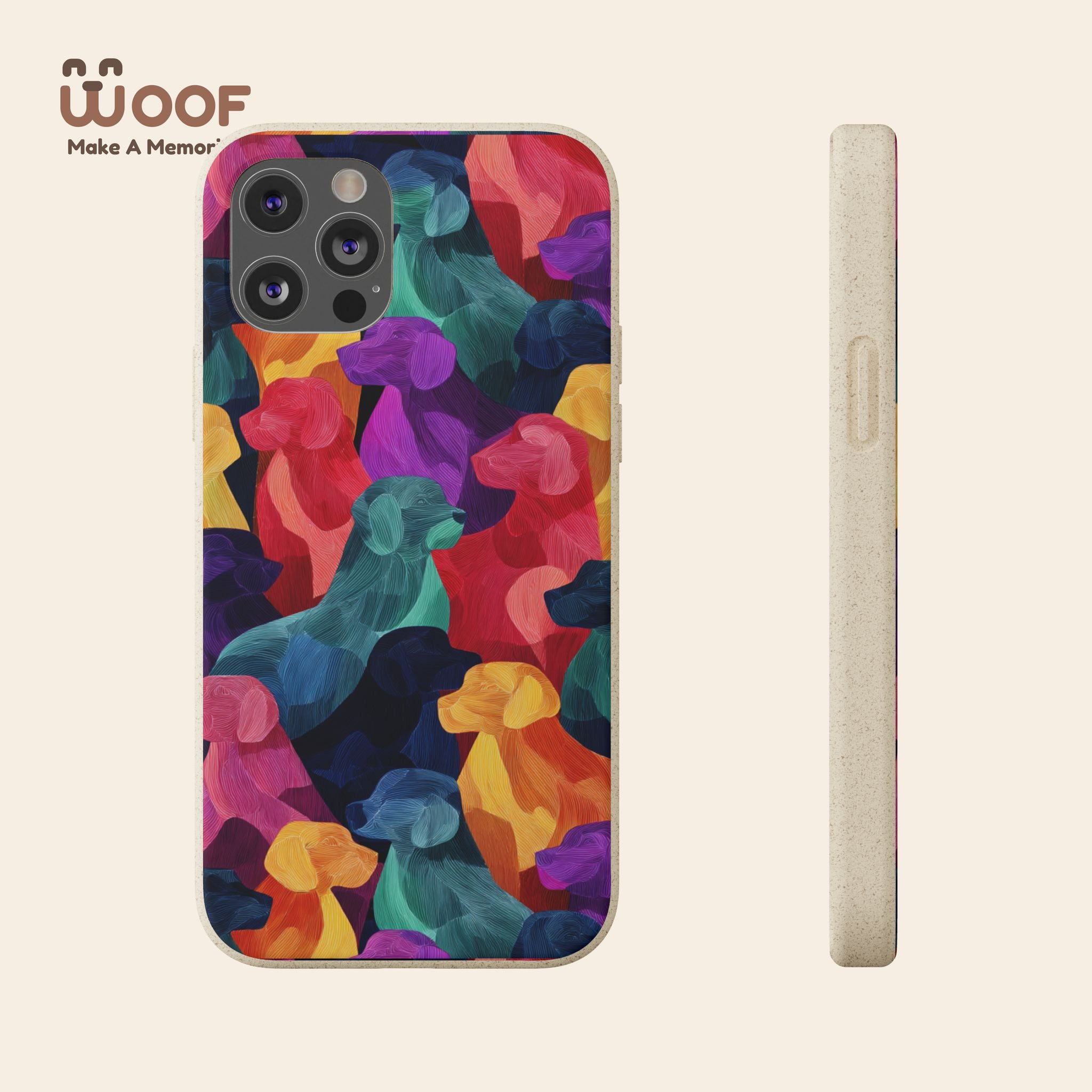 Colorful Dog-Themed Biodegradable Phone Cases, Eco-friendly Gifts for Pet Lovers, Sustainable Accessories for Everyday Use, Dog Lover [...]