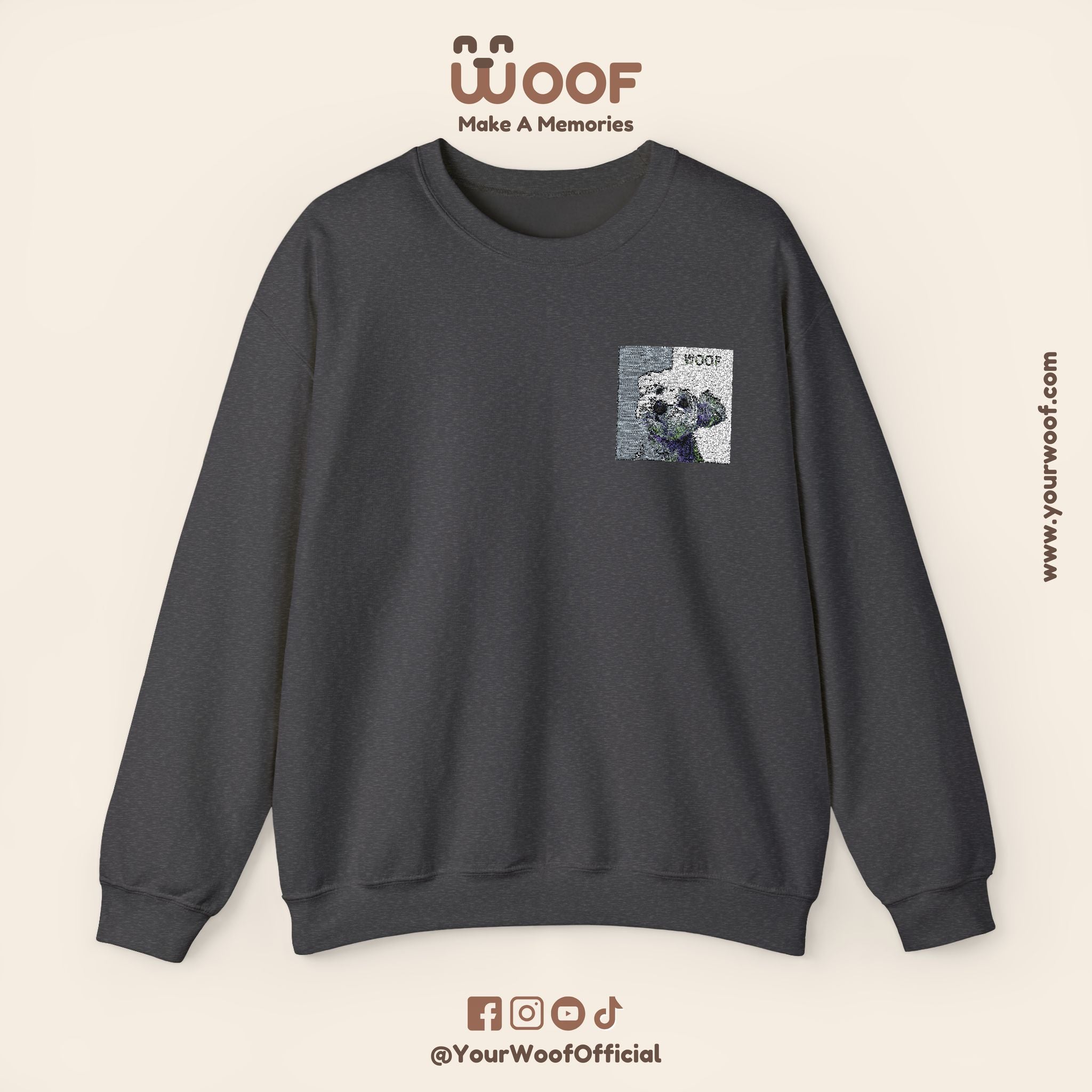 Cozy Dog Lover Crewneck Sweatshirt - Perfect Gift for Animal Lovers