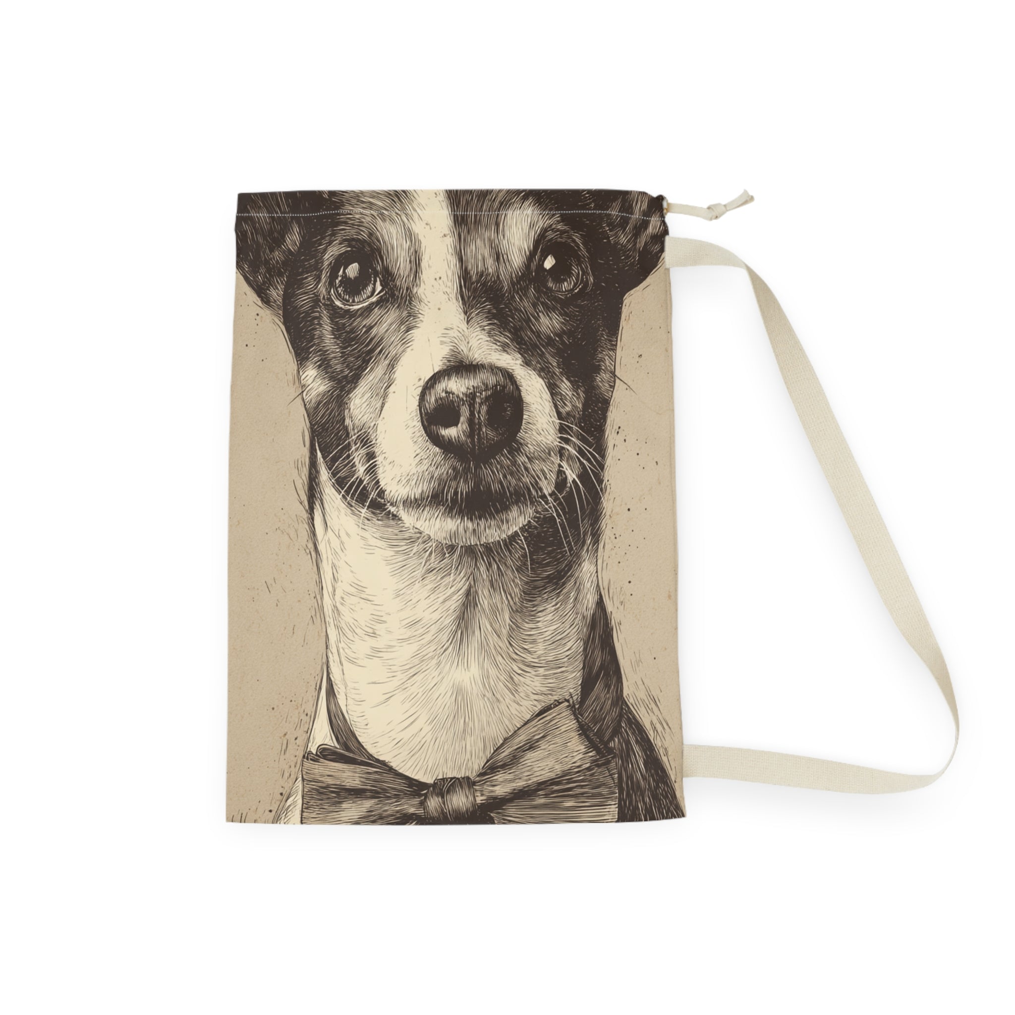 Stylish Dog Pattern Laundry Bag, Pet Lover Gift, Home Organization, Cute Storage, Modern Decor, Customizable Design