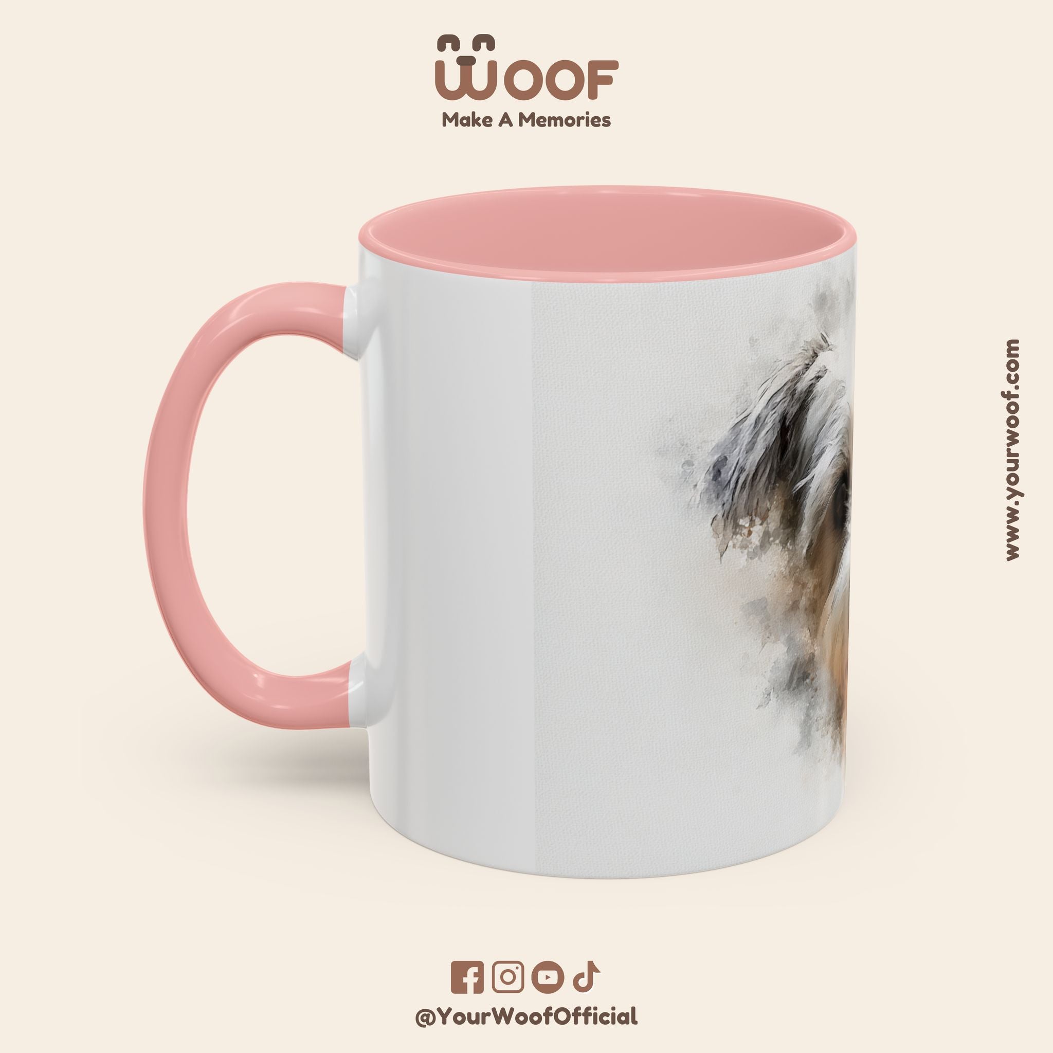 Dog Lover's Accent Coffee Mug | Perfect Gift for Pet Owners, Dog-Themed Home Decor, Birthday, Christmas, Adoption Celebration