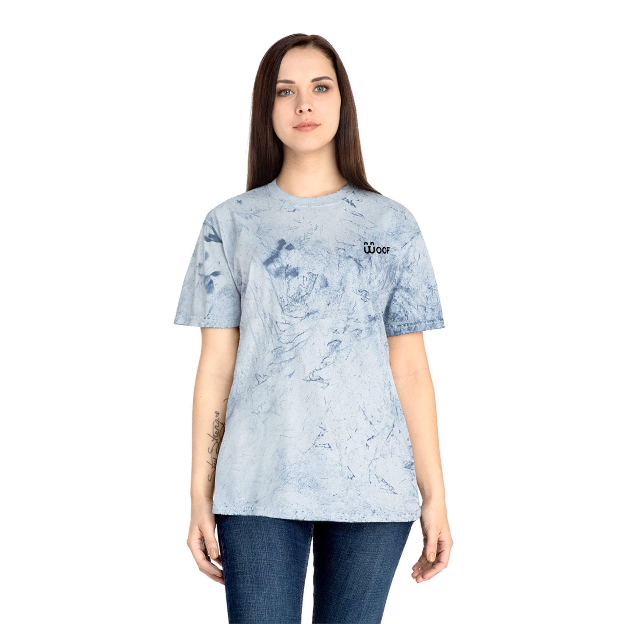Unisex Color Blast Dog Lover T-Shirt | Woof Graphic Tee, Pet Owner Gift, Casual Wear, Summer Fashion, Animal Lover Shirt