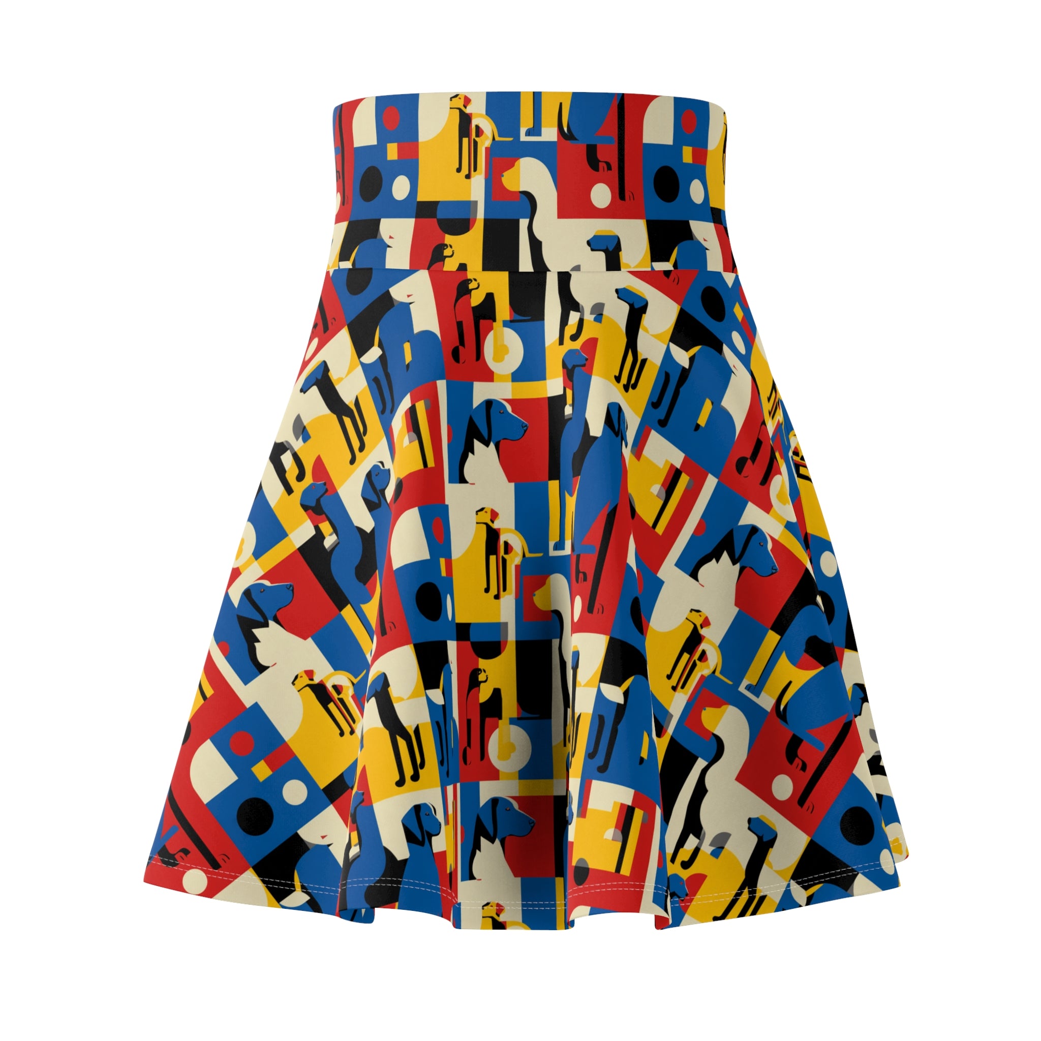 Colorful Abstract Women's Skater Skirt | Vibrant Patterns for Any Occasion, Bohemian Style, Summer Festivities, Everyday Wear