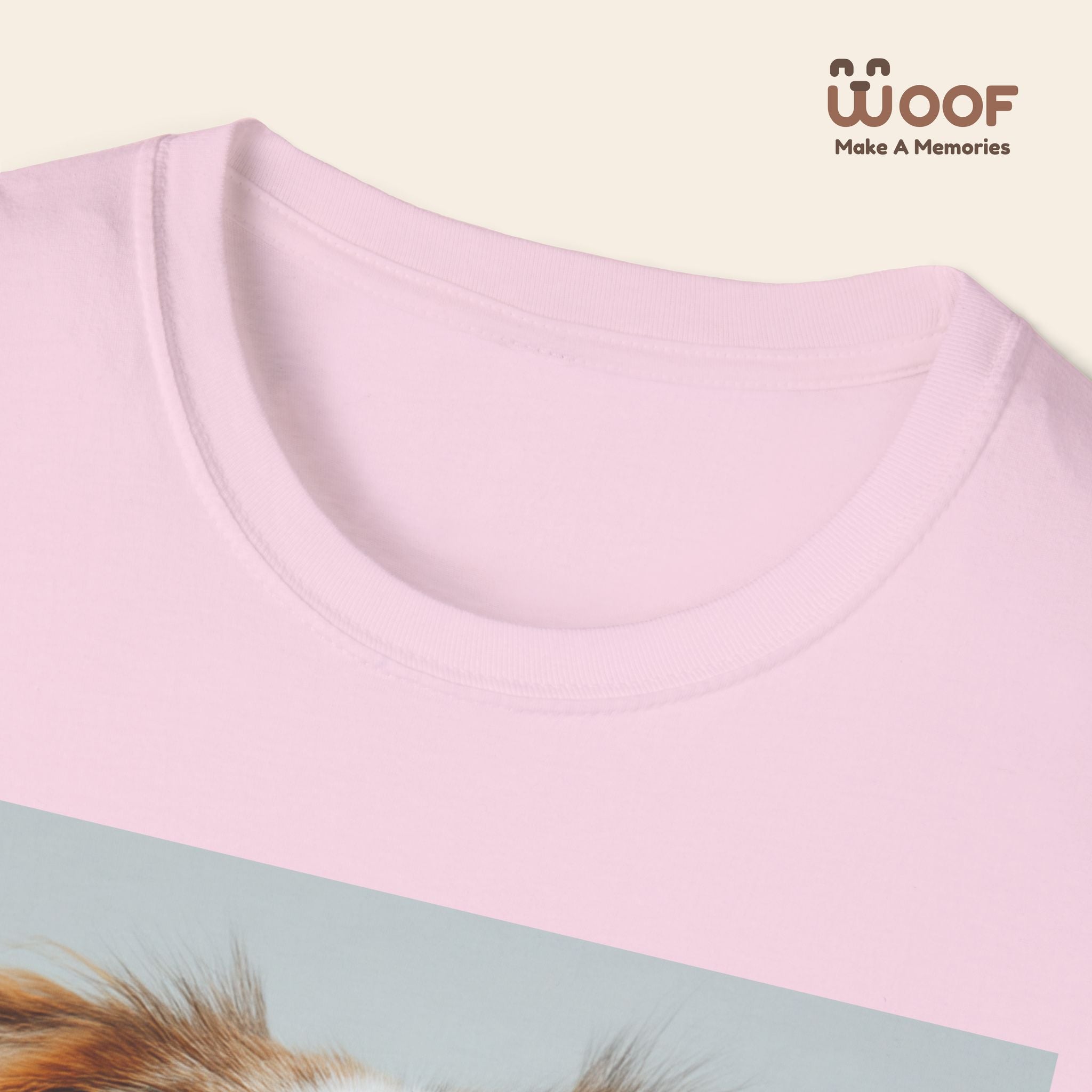 Joyful Dog Portrait Unisex Softstyle T-Shirt - Perfect for Pet Lovers!