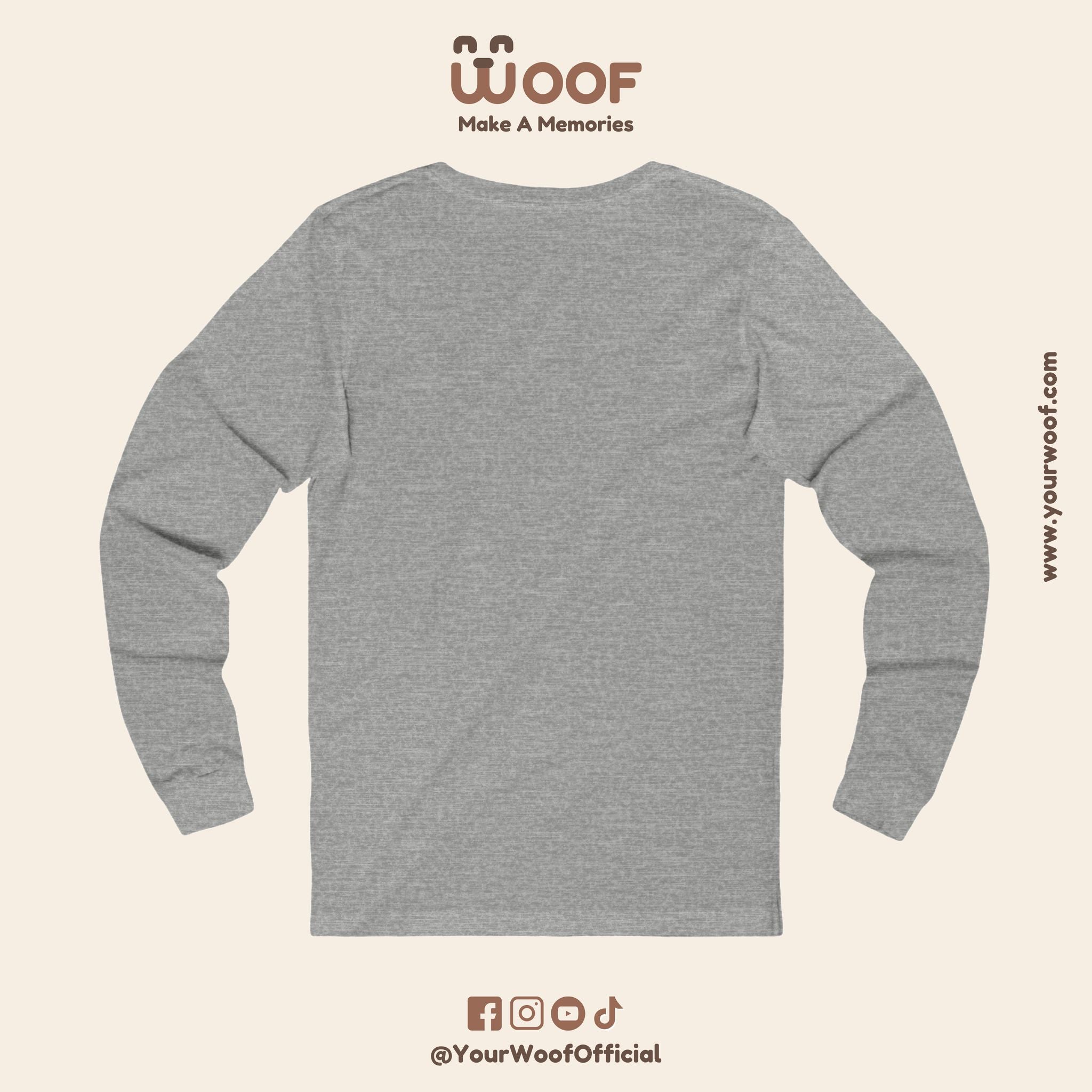 Dog Lover Long Sleeve Tee, Pet Apparel, Gift for Dog Owners, Animal Art Shirt, Casual Wear, Unique Dog Design