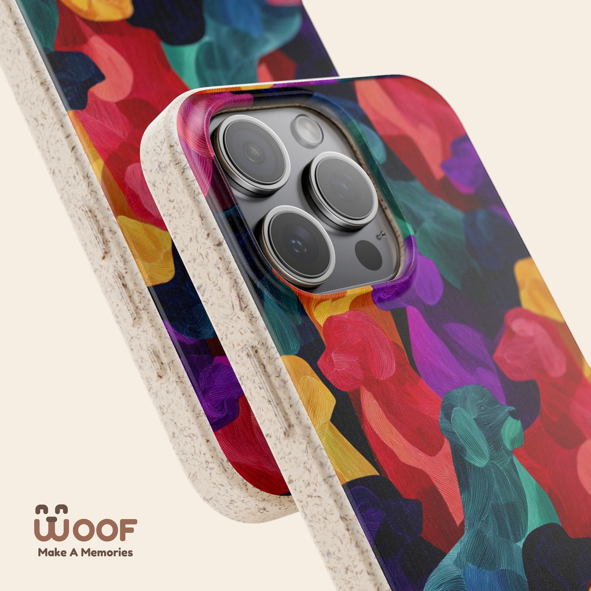 Colorful Dog-Themed Biodegradable Phone Cases, Eco-friendly Gifts for Pet Lovers, Sustainable Accessories for Everyday Use, Dog Lover [...]