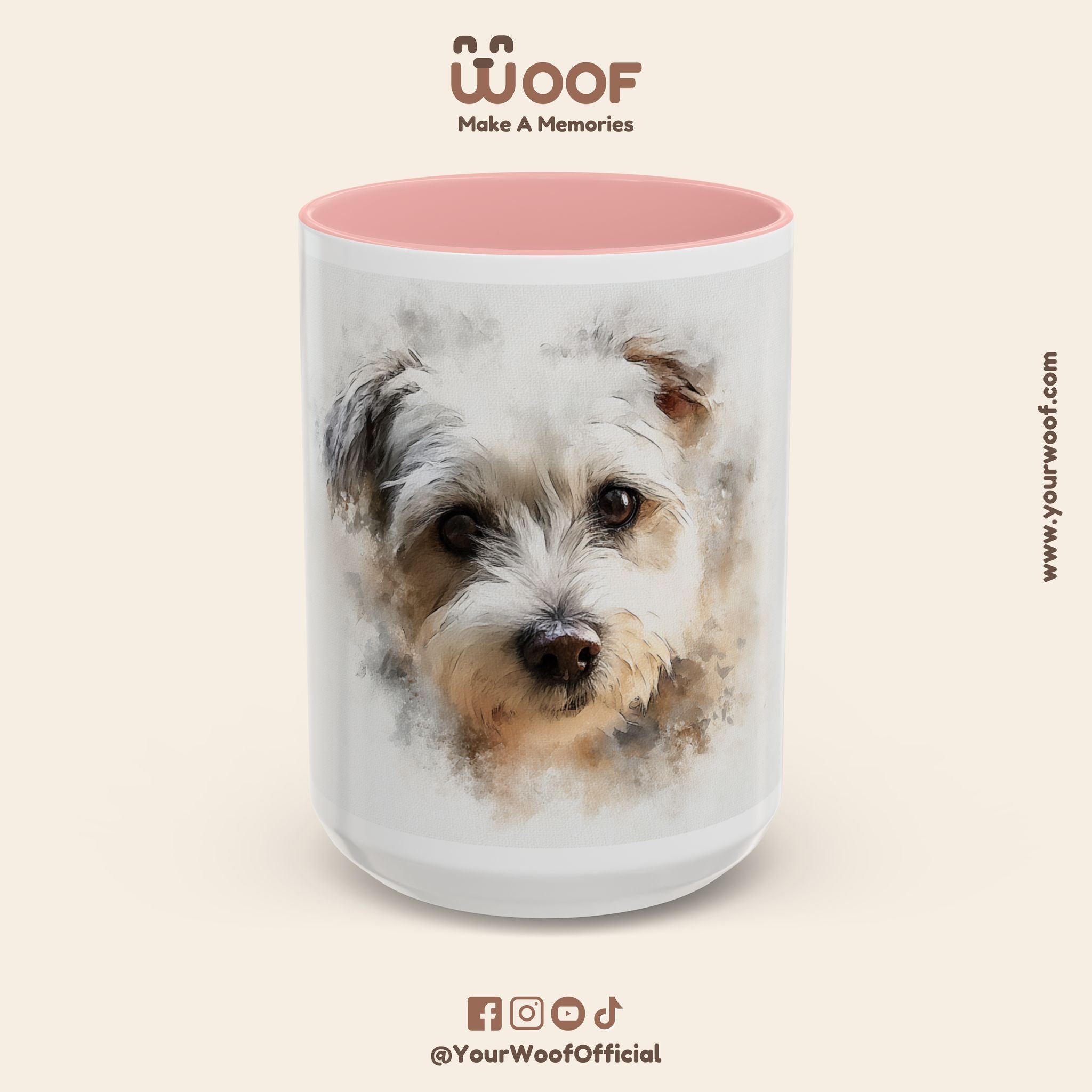 Dog Lover's Accent Coffee Mug | Perfect Gift for Pet Owners, Dog-Themed Home Decor, Birthday, Christmas, Adoption Celebration