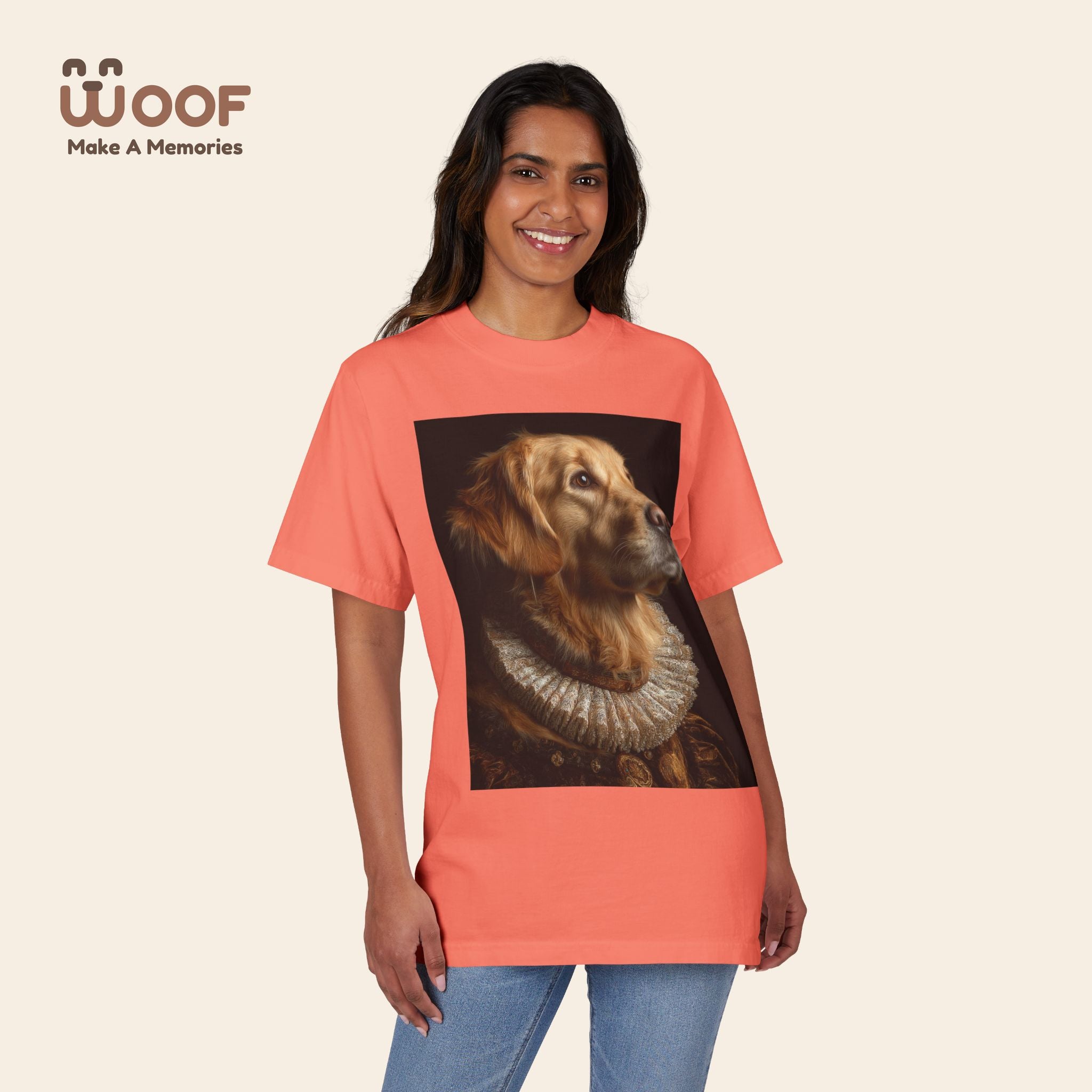 Golden Retriever Art T-Shirt - Pet Lover Gift, Dog Mom Tee, Animal Lover Apparel, Unique Dog Shirt, Unisex Casual Top