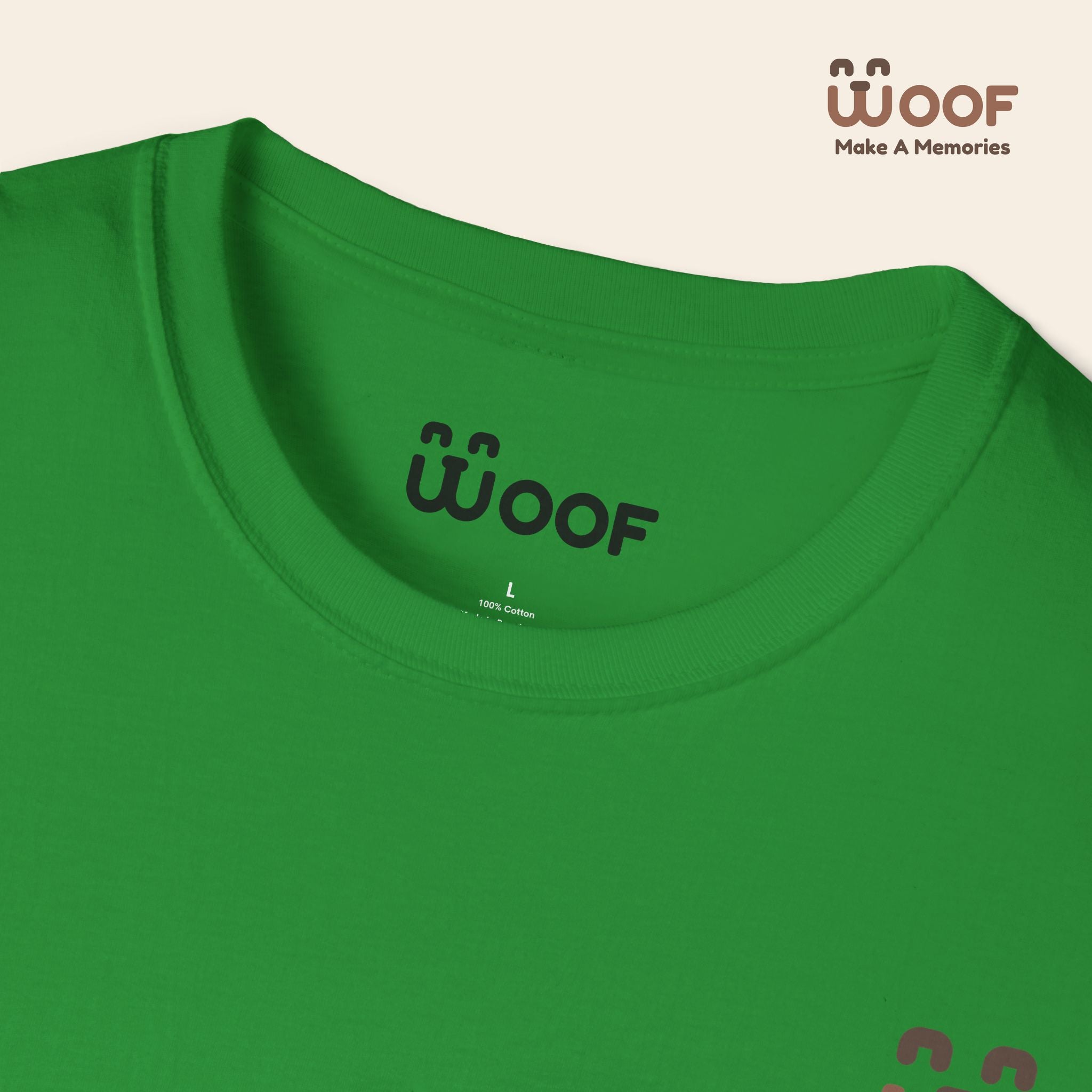 Dog Lover Softstyle T-Shirt | Personalized Pet Tee, Animal Lover Gift, Cute Graphic Shirt, Holiday Apparel, Woof T-Shirt