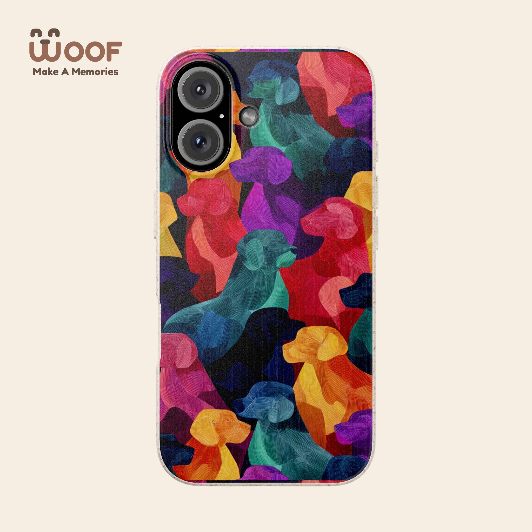 Colorful Dog-Themed Biodegradable Phone Cases, Eco-friendly Gifts for Pet Lovers, Sustainable Accessories for Everyday Use, Dog Lover [...]
