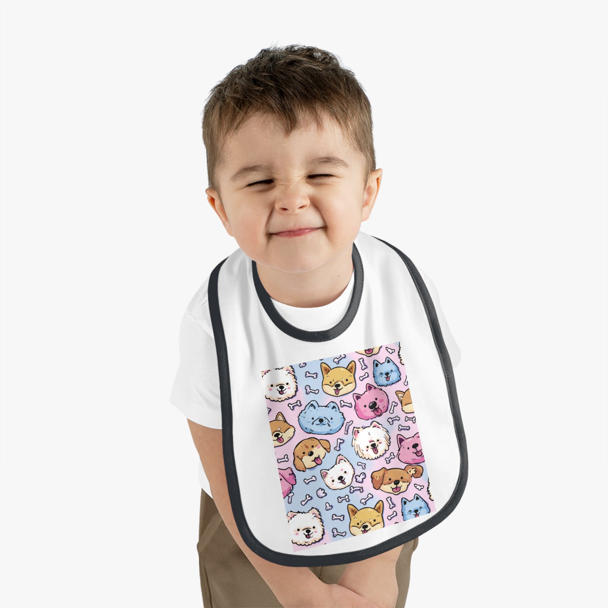 Cute Pet Pattern Baby Bib, Dog and Cat Design, Ideal Baby Shower Gift, Toddler Feeding Accessories, Fun Party Bibs