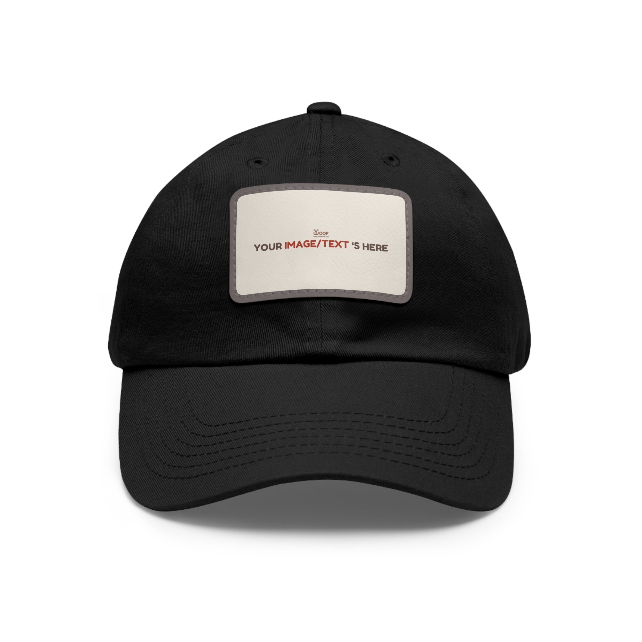 Custom Leather Patch Dad Hat, Personalized Cap, Gift for Dad, Casual Style, Outdoor Accessory, Unique Father's Day Gift