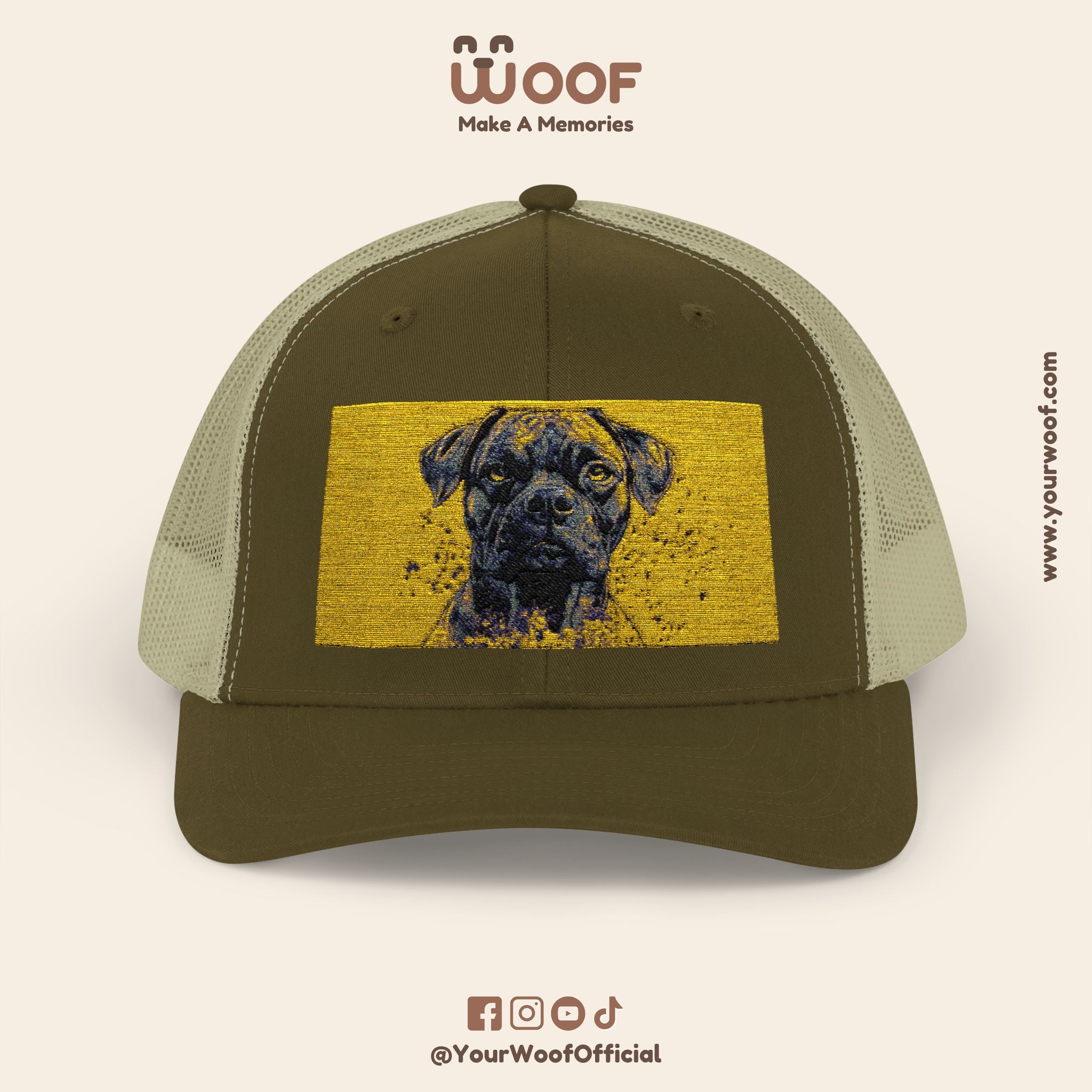 Personalized Dog Lover Snapback Cap, Adjustable Trucker Hat, Gift for Dog Owners, Pet Memory Cap, Fun Customizable Hat
