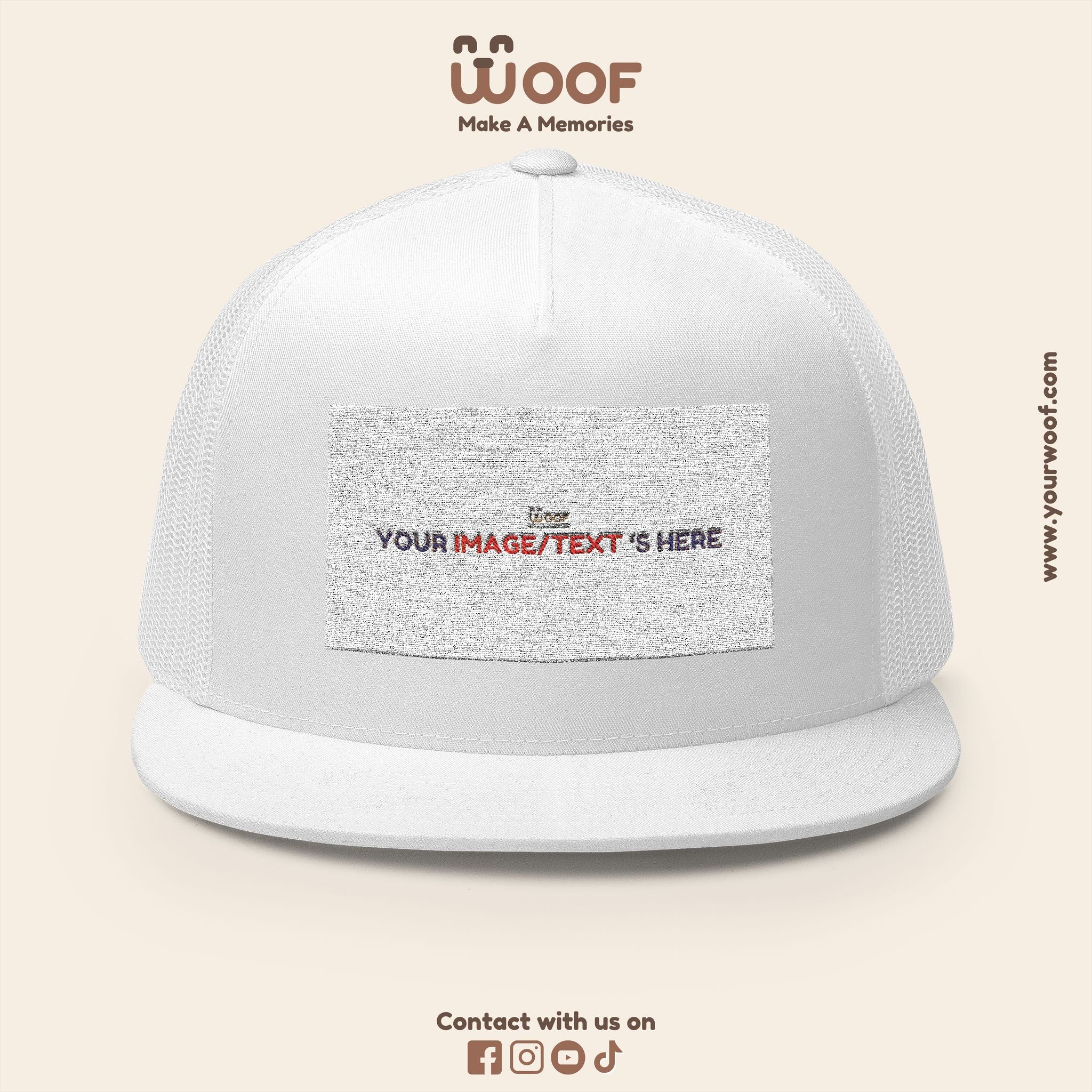 Stylish 5 Panel Trucker Cap – Custom Embroidered Hat, Perfect for Outdoor Adventures, Casual Wear, Summer Festivals, Gift Idea