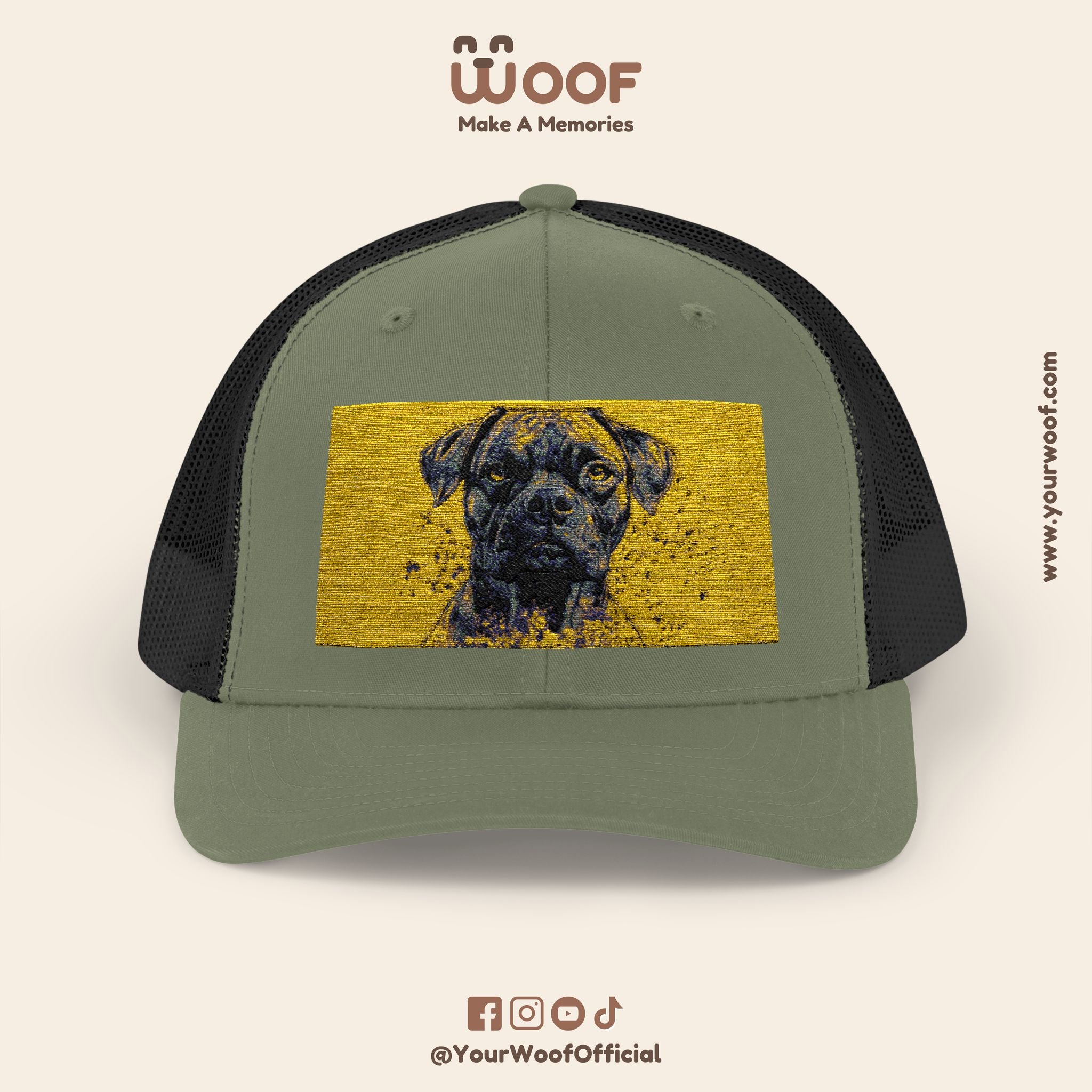 Personalized Dog Lover Snapback Cap, Adjustable Trucker Hat, Gift for Dog Owners, Pet Memory Cap, Fun Customizable Hat