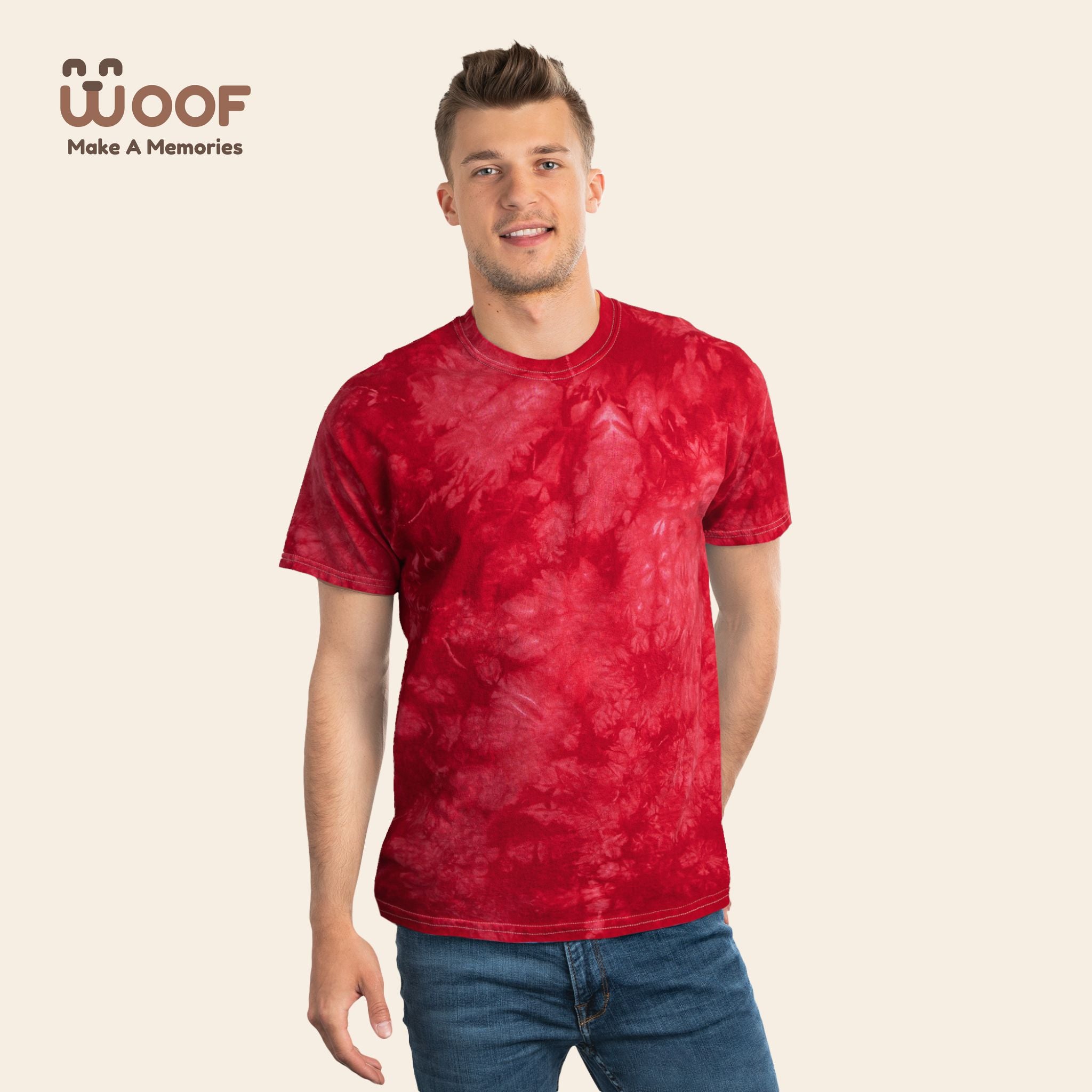 Cool Tie-Dye Tee with Doge Boss Design, Perfect Gift for Dog Lovers, Trendy T-Shirt, Unique Style for Casual Outings, Fun Pet-Themed Apparel
