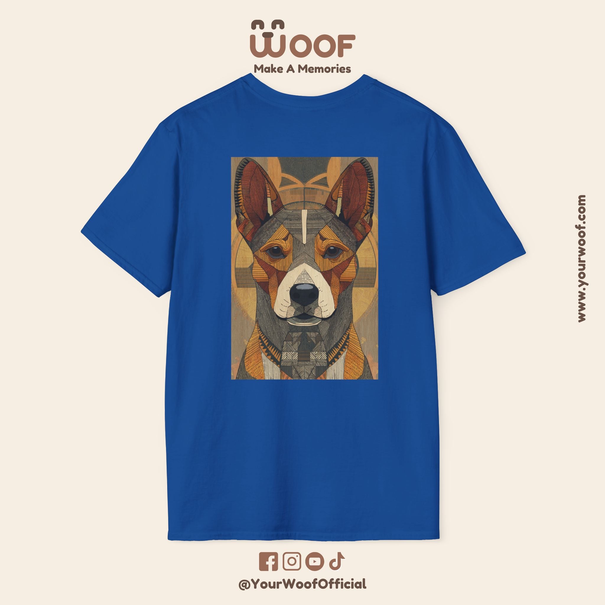 Dog Lover Softstyle T-Shirt | Personalized Pet Tee, Animal Lover Gift, Cute Graphic Shirt, Holiday Apparel, Woof T-Shirt
